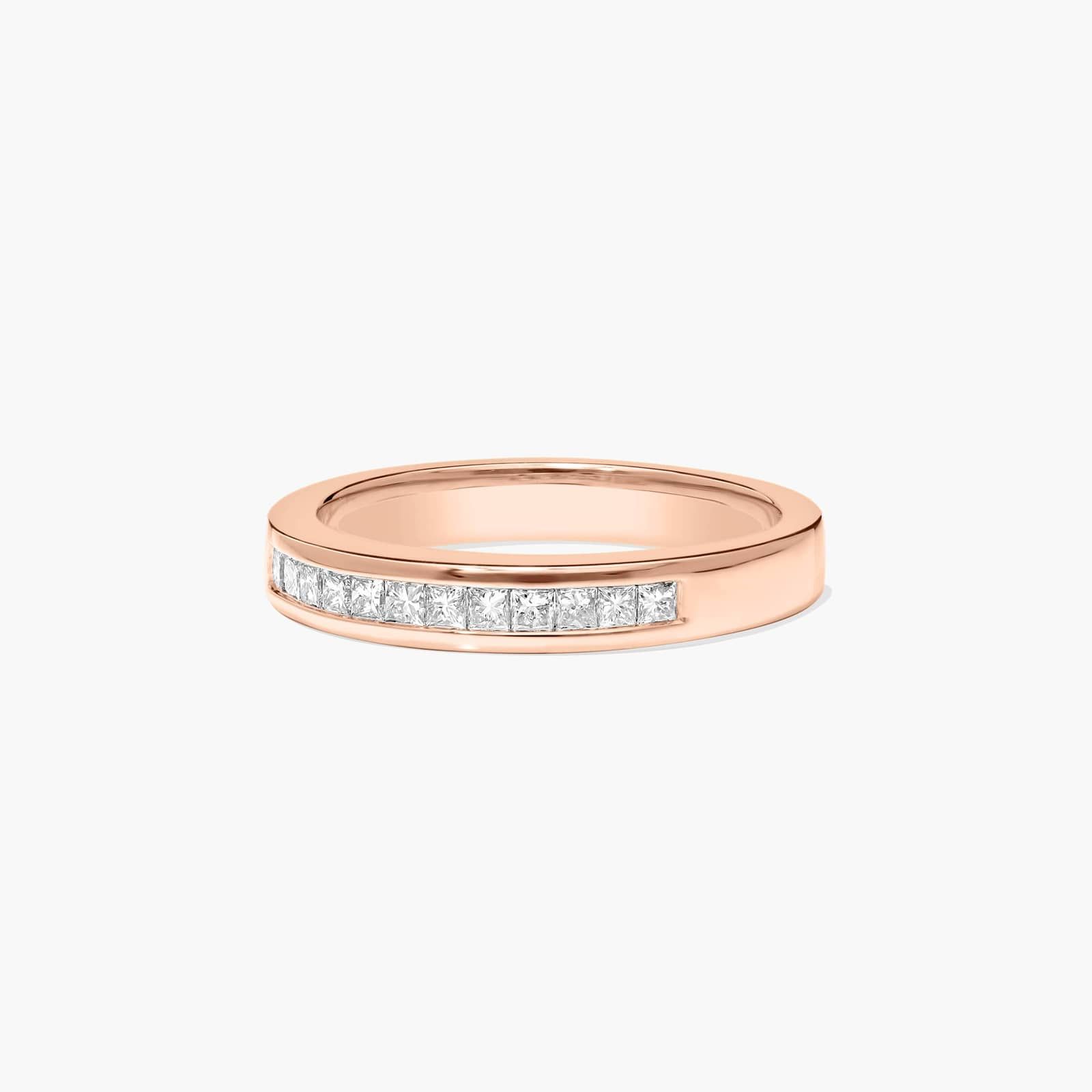 Channel Set Wedding Ring With 0.3 CTW Diamonds In 14K Rose Gold (2.50mm)