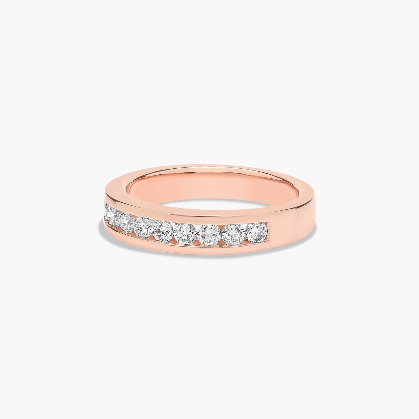 Channel Set Wedding Ring With 0.45 CTW Diamonds In 14K Rose Gold (3.50mm)