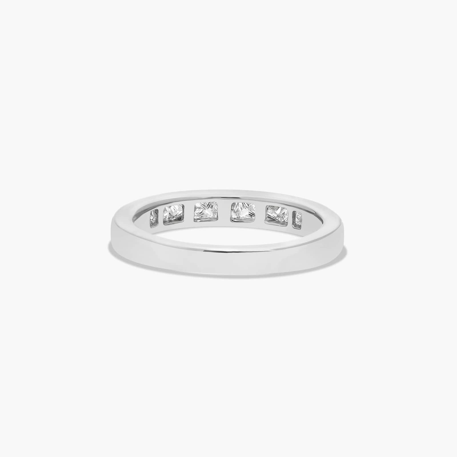 14K White Gold 0.54ct Channel Set Diamond Wedding Ring
