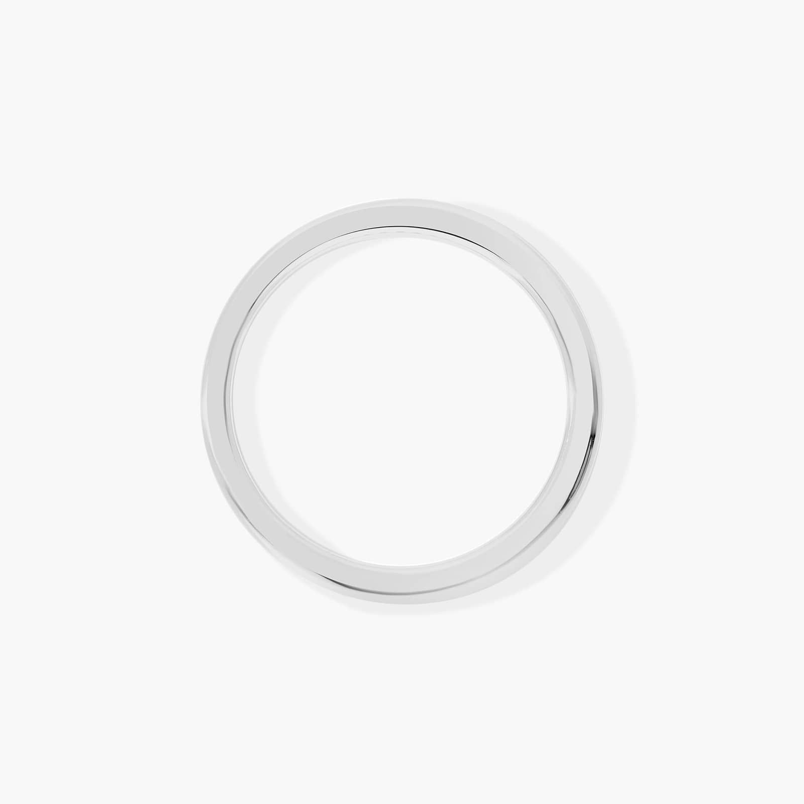 Flat Squared Wire Wedding Ring In Platinum (2.00mm)