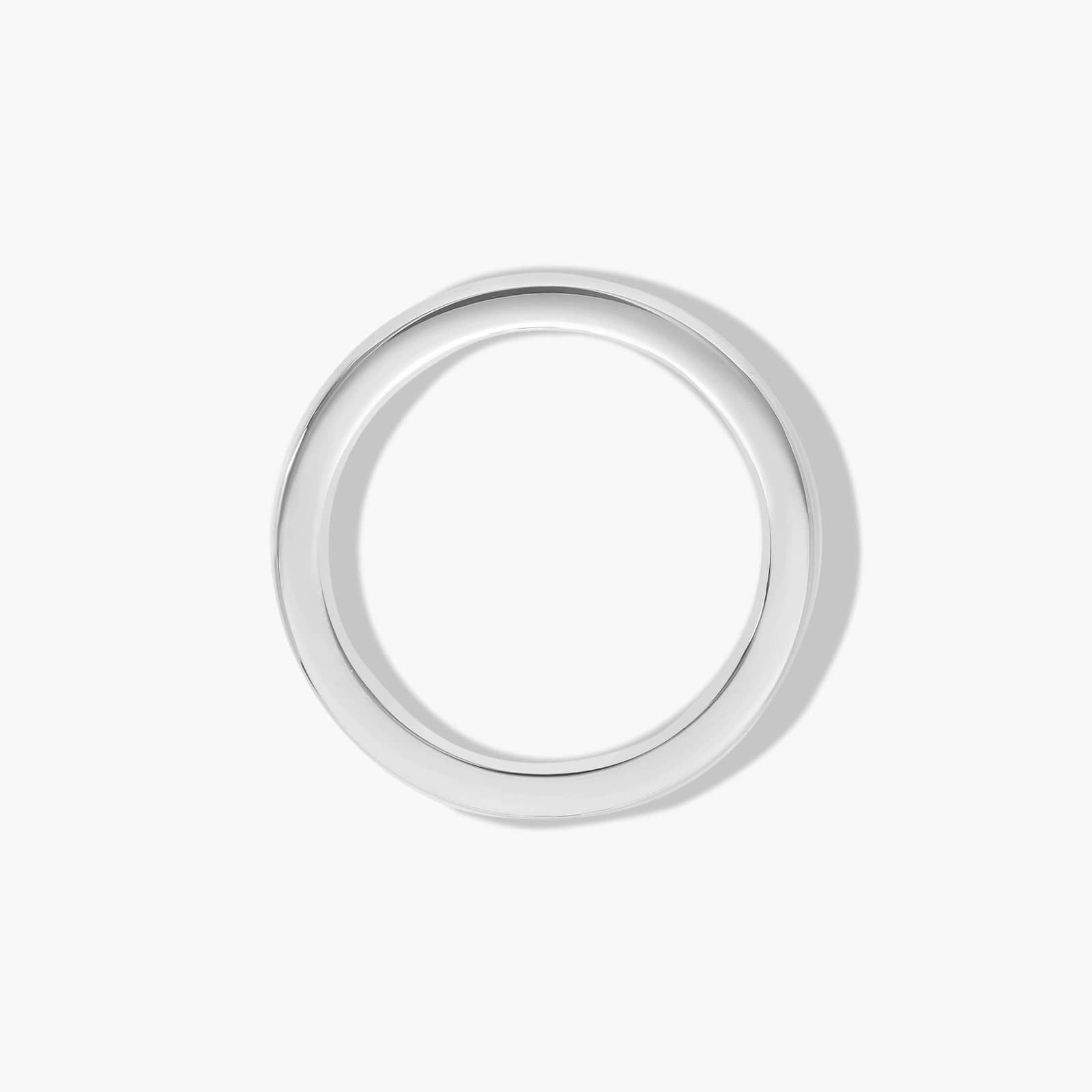 Comfort Fit Wedding Ring In 18K White Gold (2.00mm)