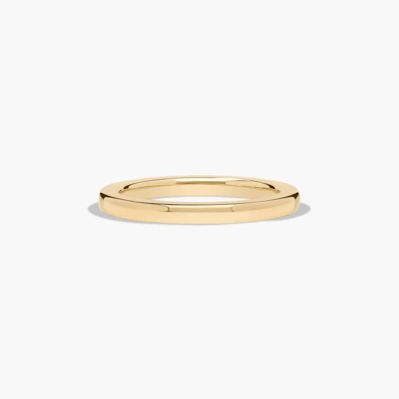 Comfort Fit Wedding Ring In 18K Yellow Gold (2.00mm)