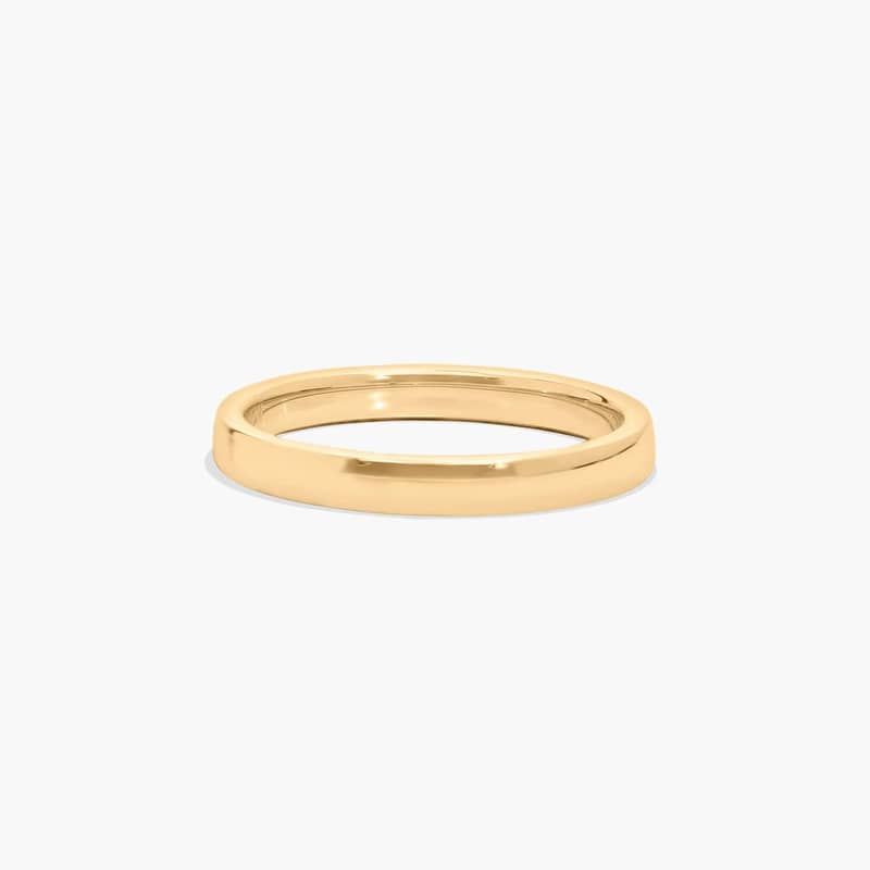Traditional Straight Fit Wedding Ring In 18K Yellow Gold (2.50mm)