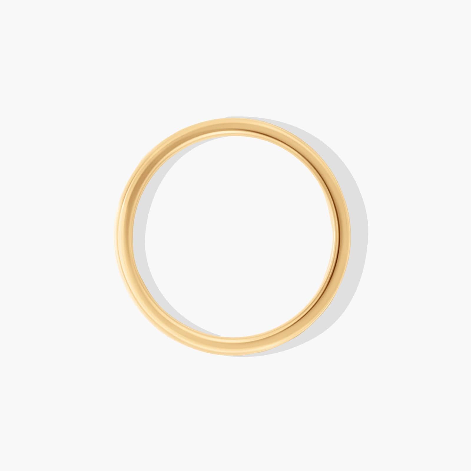 Traditional Straight Fit Wedding Ring In 18K Yellow Gold (2.50mm)