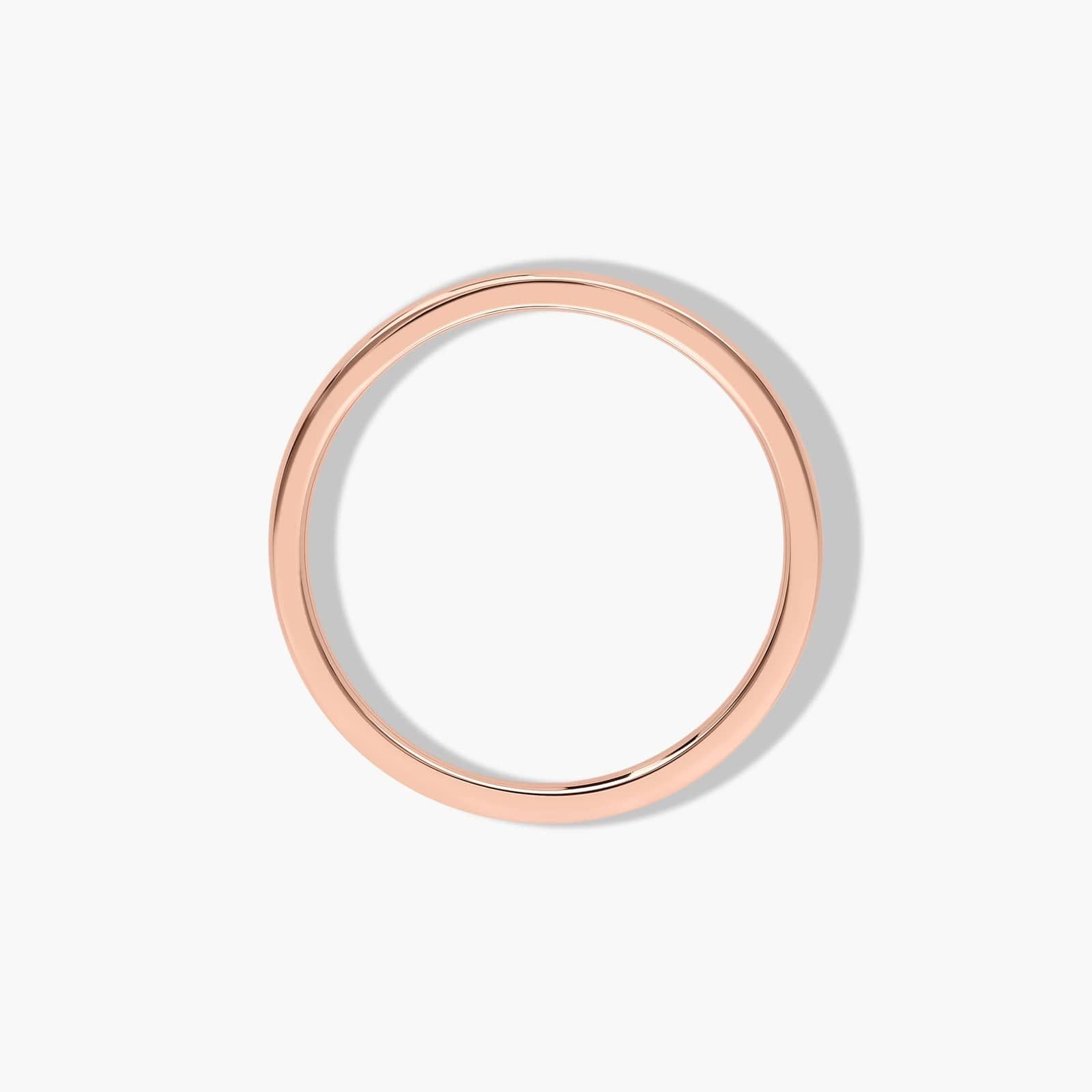 Comfort Fit Wedding Ring In 14K Rose Gold (1.50mm)