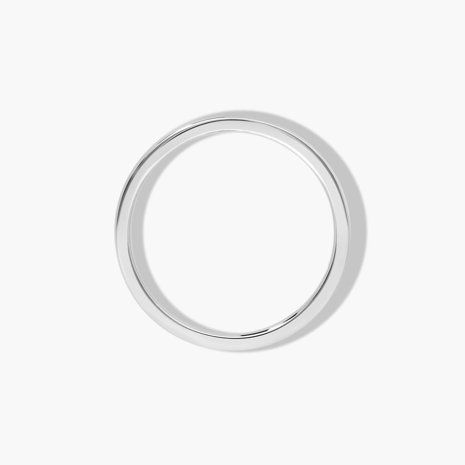 Comfort Fit Wedding Ring In 18K White Gold (1.50mm)