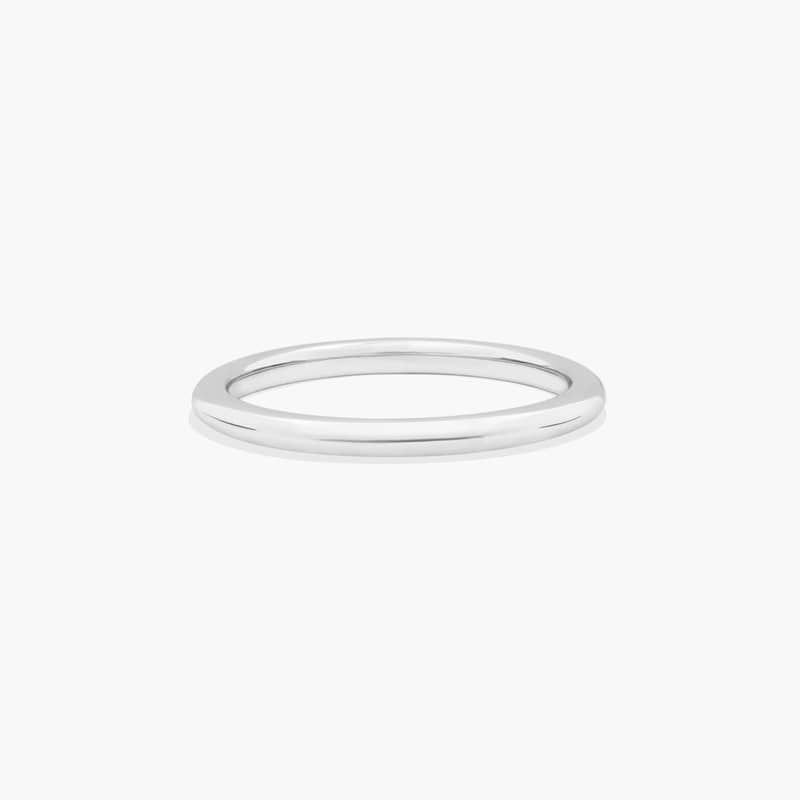 Rolled Wedding Ring In Platinum (2.00mm)