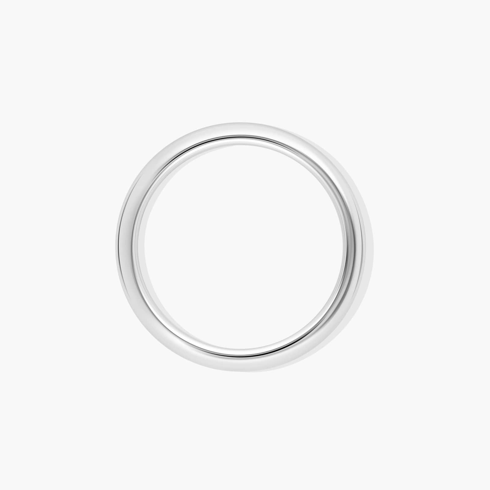 Rolled Wedding Ring In Platinum (2.00mm)