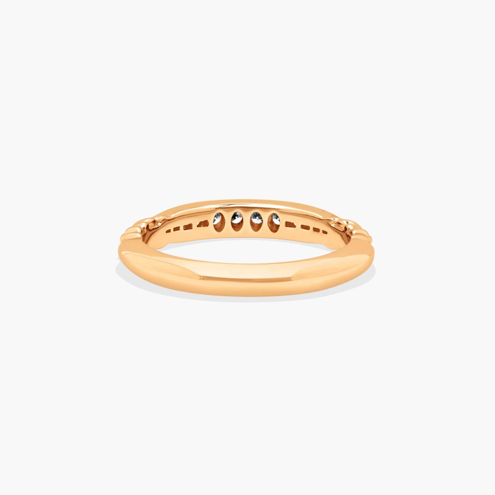 Pavé Graduated Diamond Wedding Ring In 14K Yellow Gold (3.00mm)