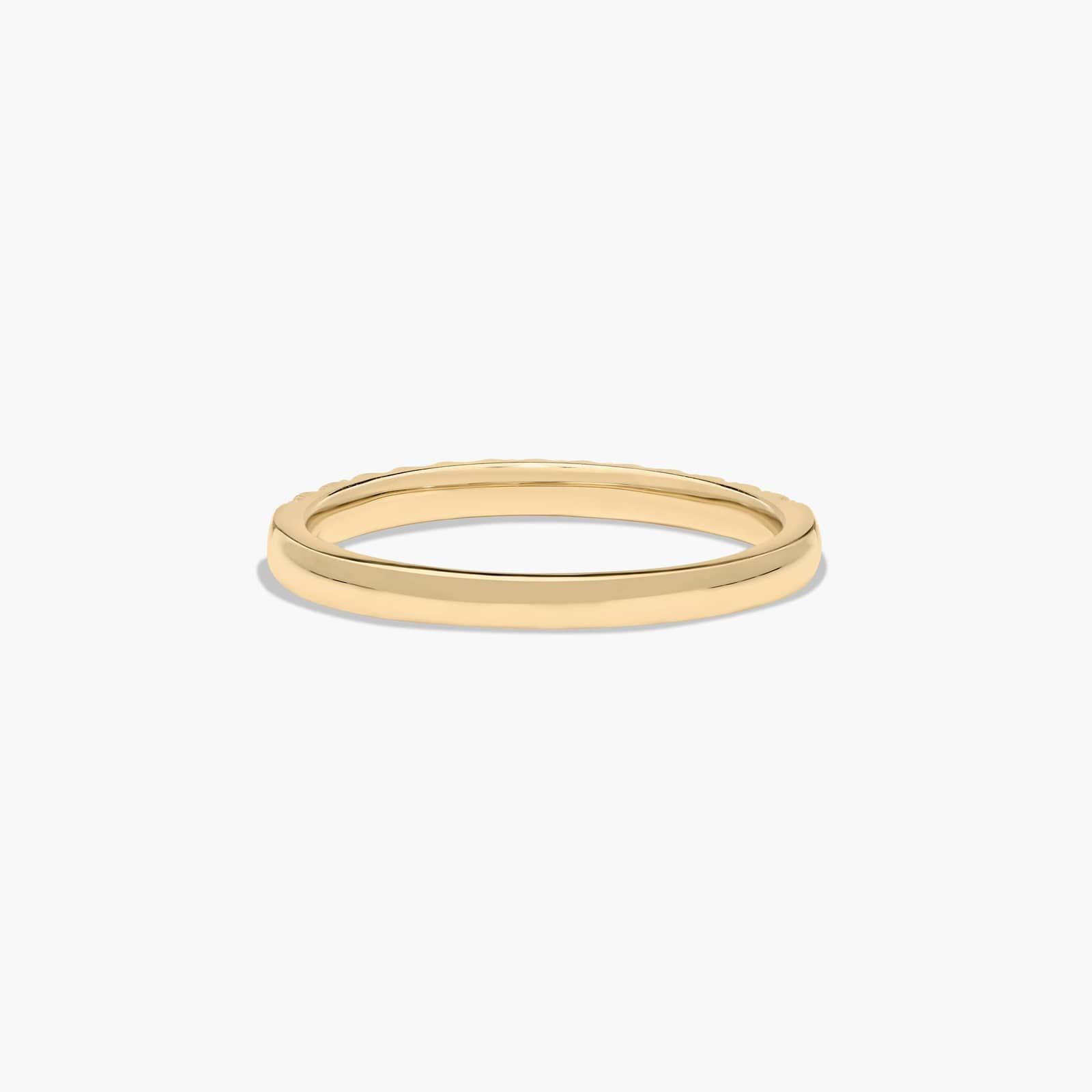 Double Halo Diamond Wedding Ring In 14K Yellow Gold (2.00mm)