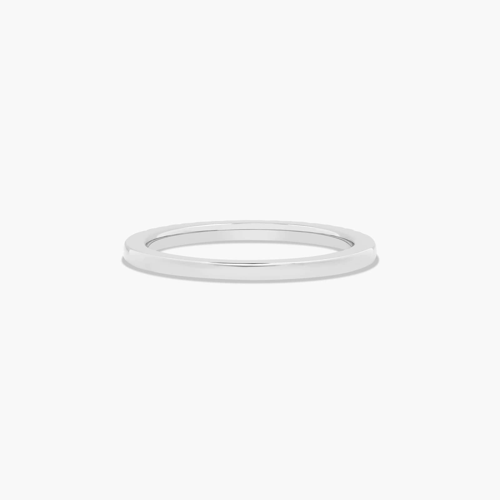 U Pavé Diamond Wedding Ring In Platinum (1.50mm)