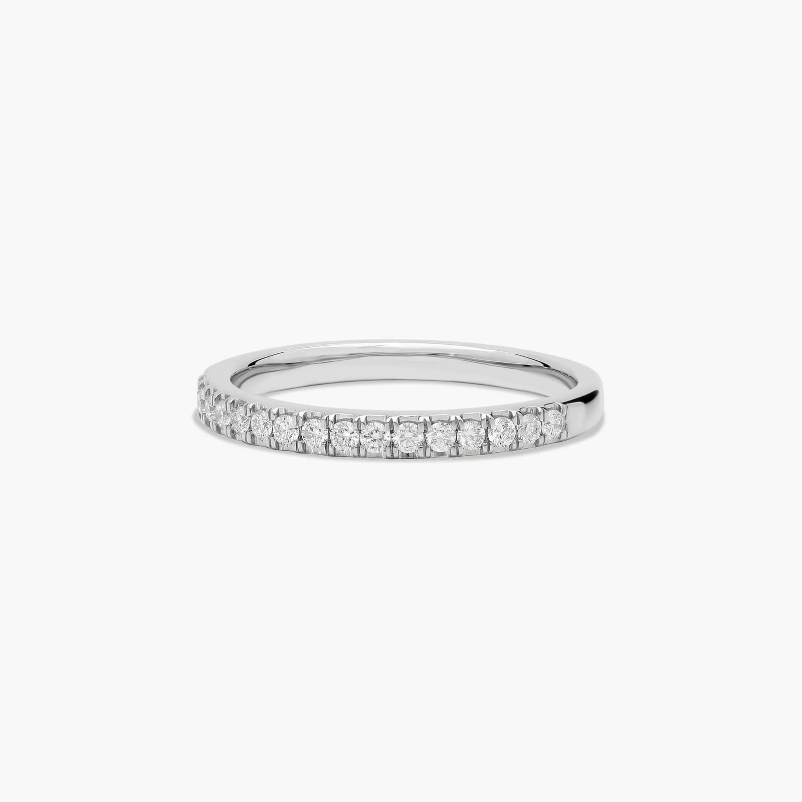 Pavé Diamond Wedding Ring In Platinum (1.50mm)