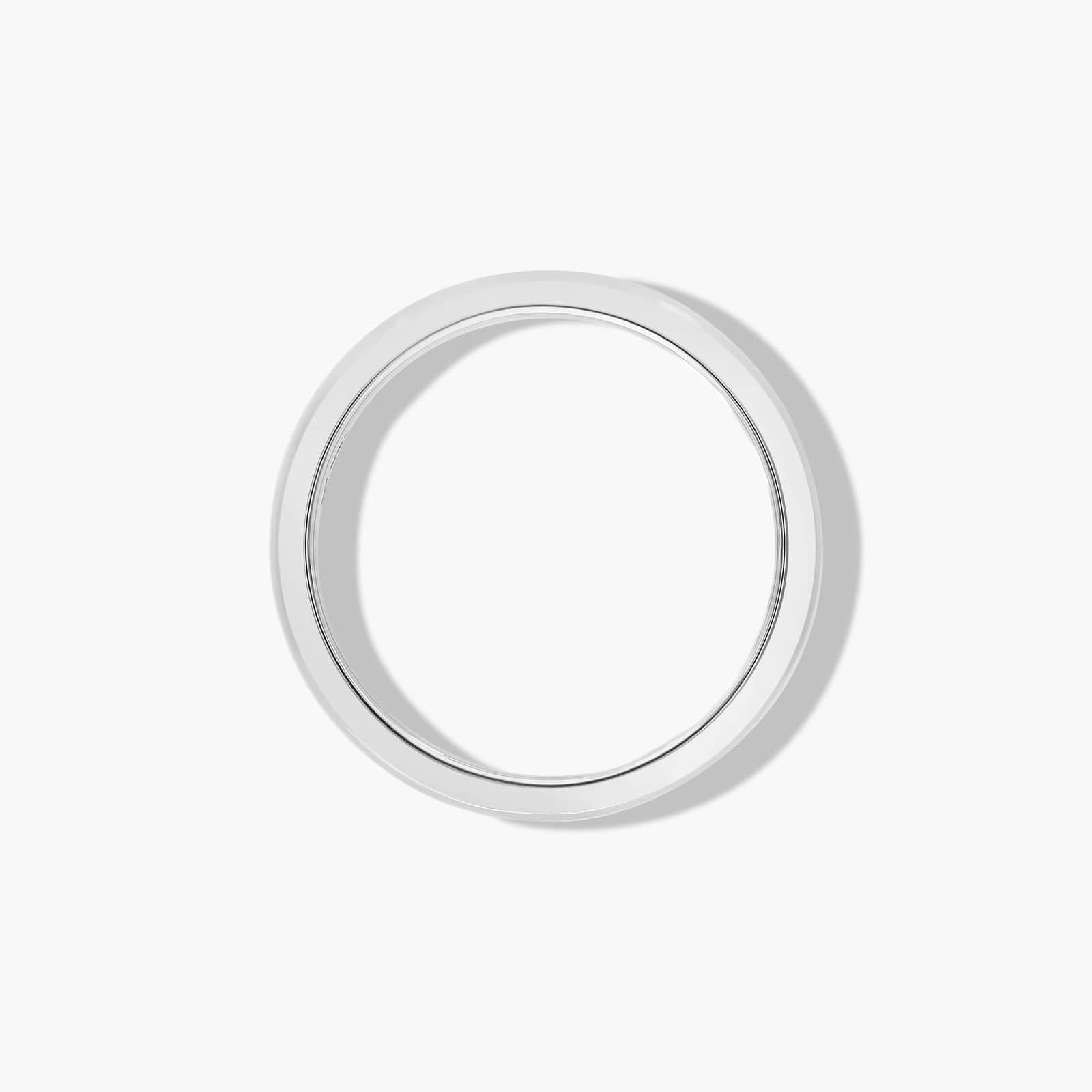 Sleek Wedding Ring In 18K White Gold (2.00mm)