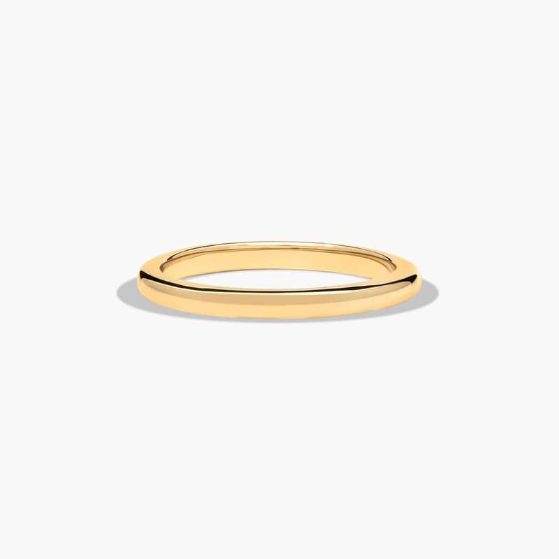 Sleek Wedding Ring In 14K Yellow Gold (2.00mm)