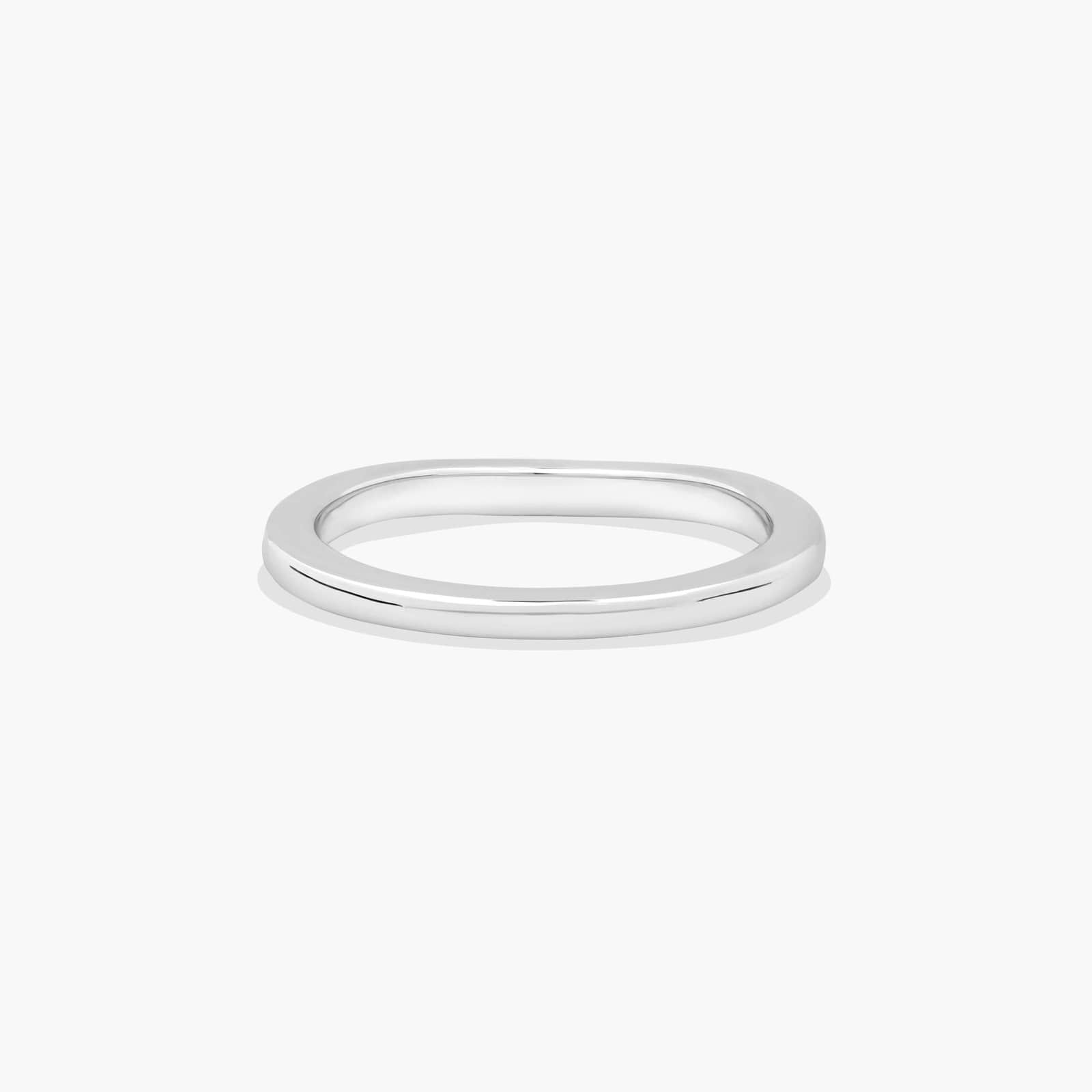 Wedding Ring In 14K White Gold (2.00mm)