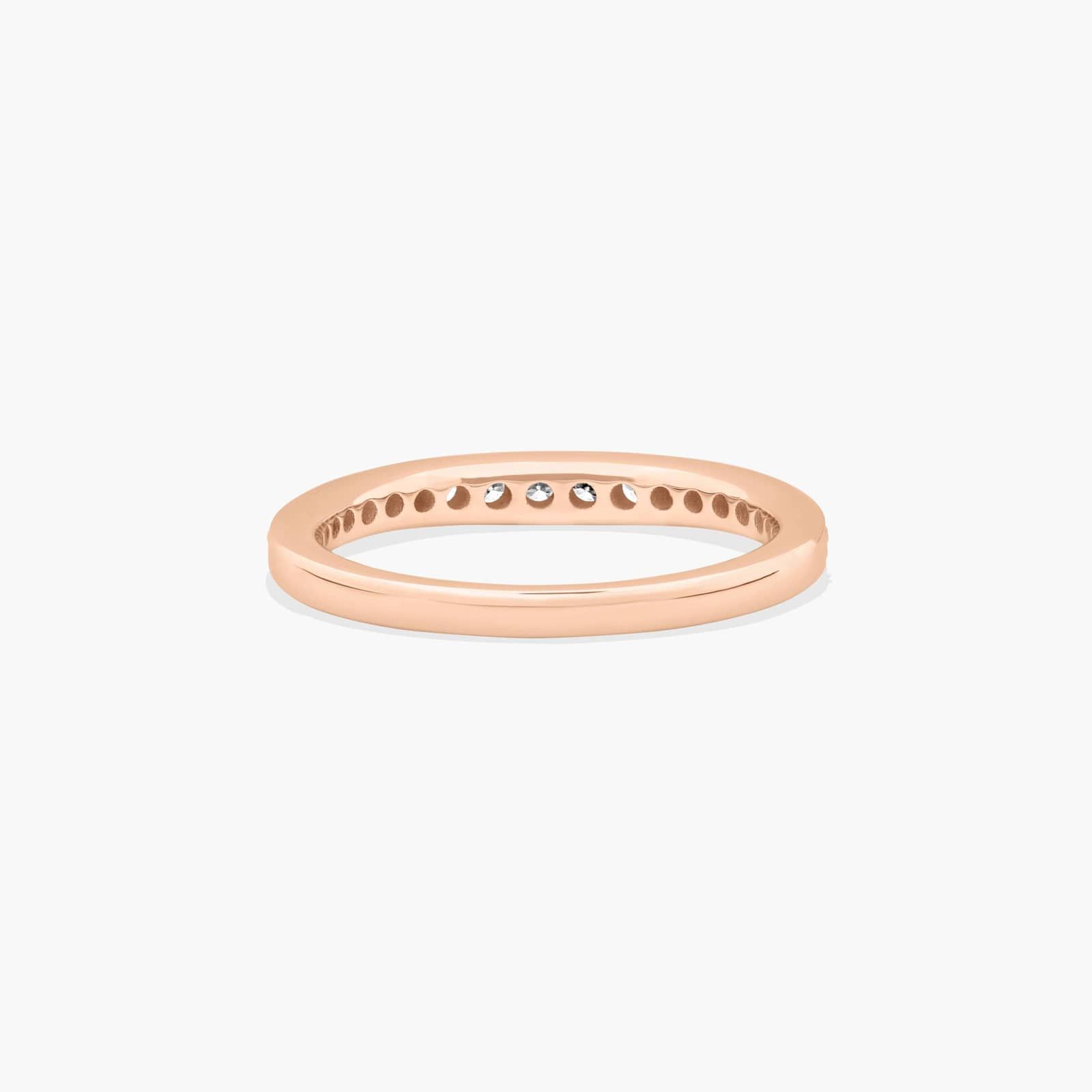 Pavé Diamond Wedding Ring In 14K Rose Gold (2.00mm)