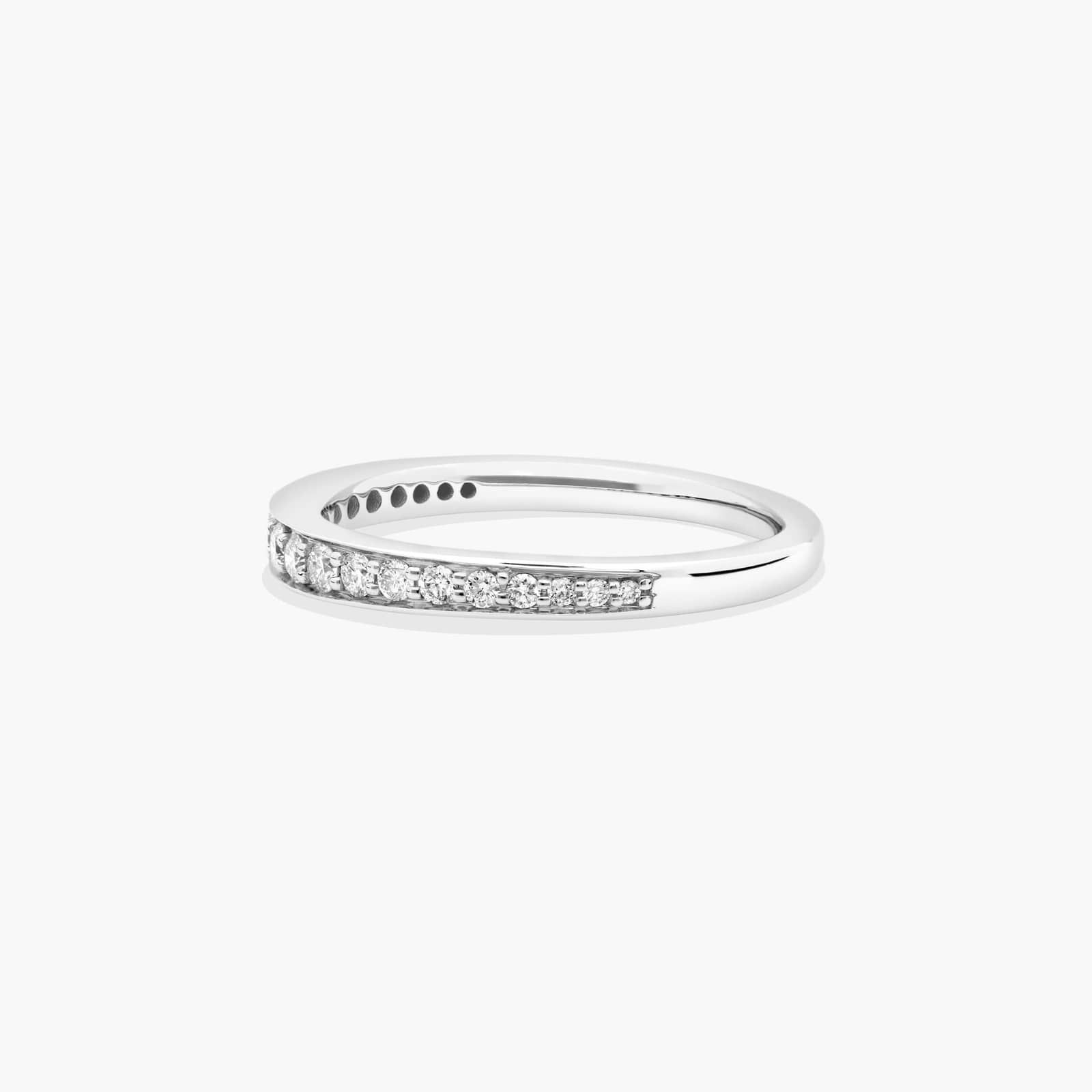 Pavé Diamond Wedding Ring In Platinum (2.00mm)