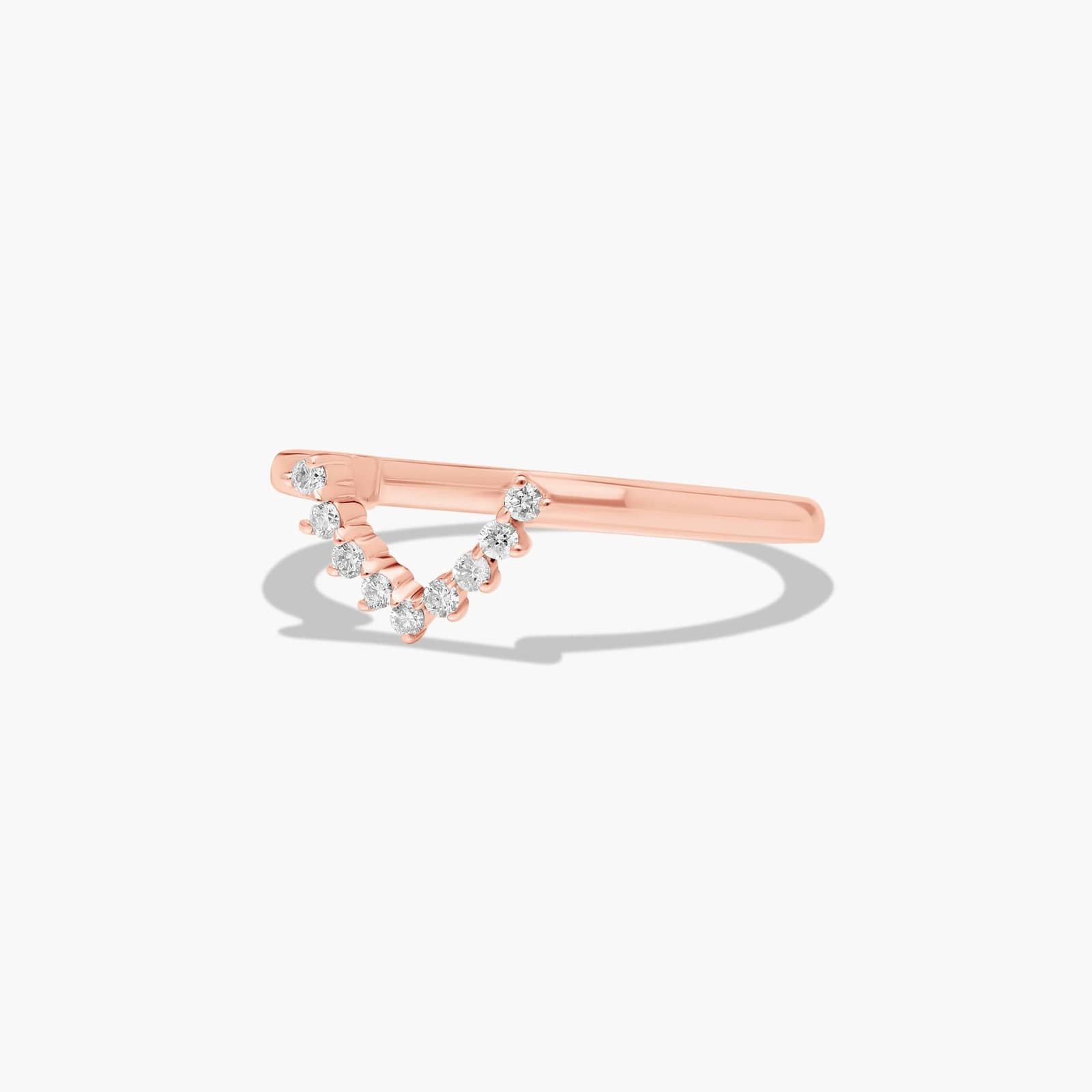 Tiara Diamond Wedding Ring In 14K Rose Gold (2.00mm)