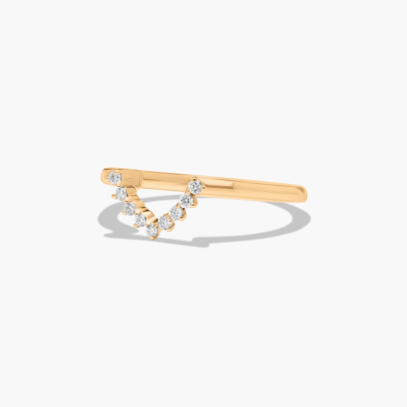 Tiara Diamond Wedding Ring In 14K Yellow Gold (2.00mm)