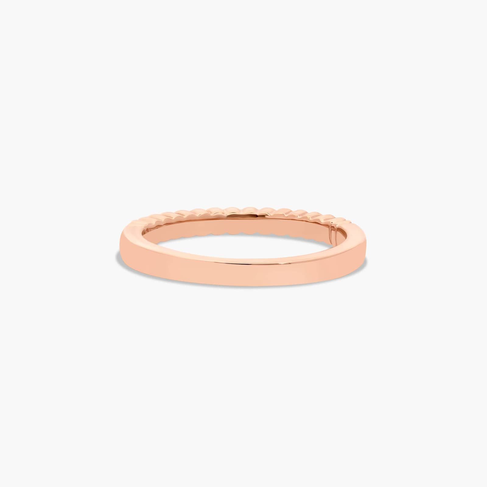 Regal Diamond Wedding Ring In 14K Rose Gold (2.20mm)