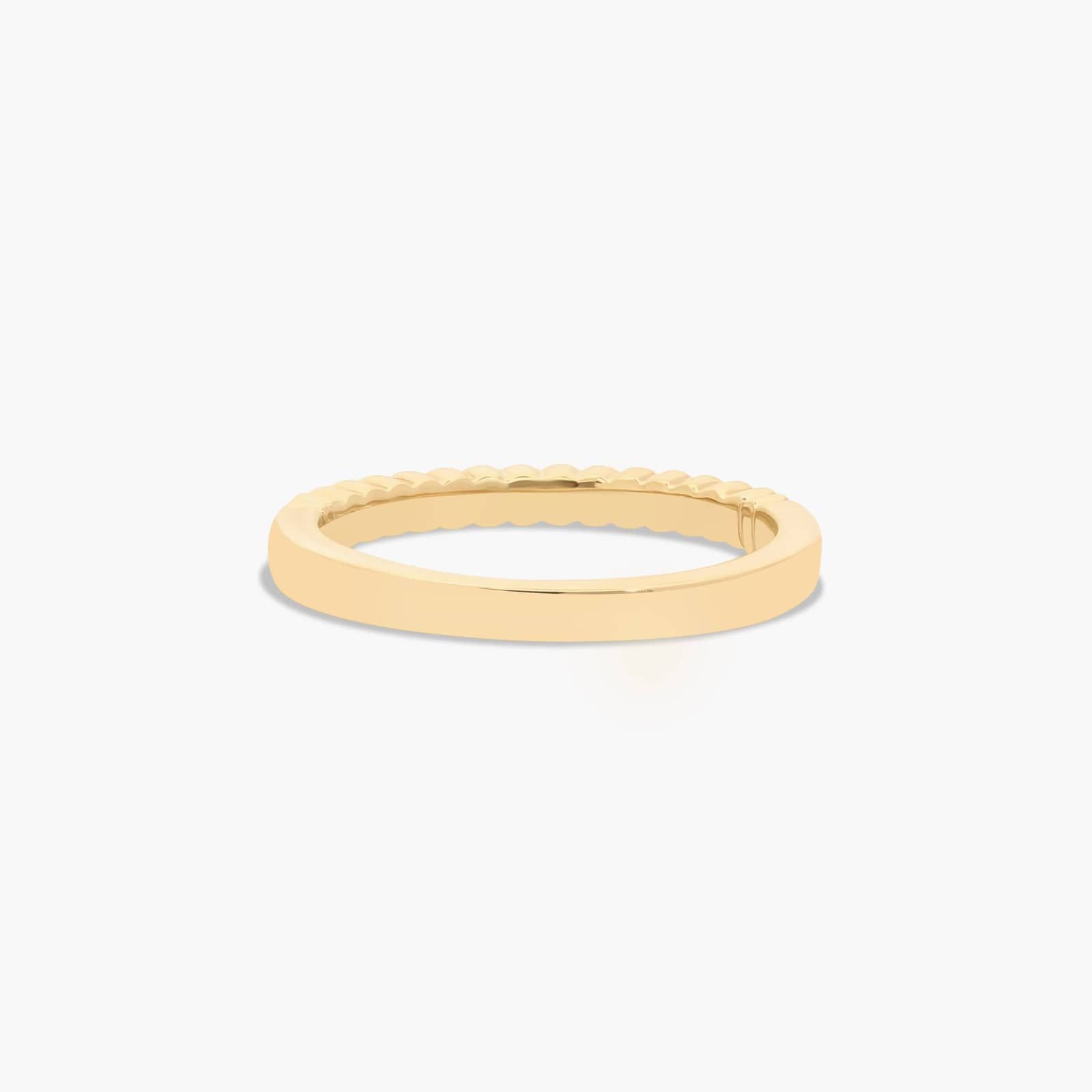 Regal Diamond Wedding Ring In 18K Yellow Gold (2.20mm)
