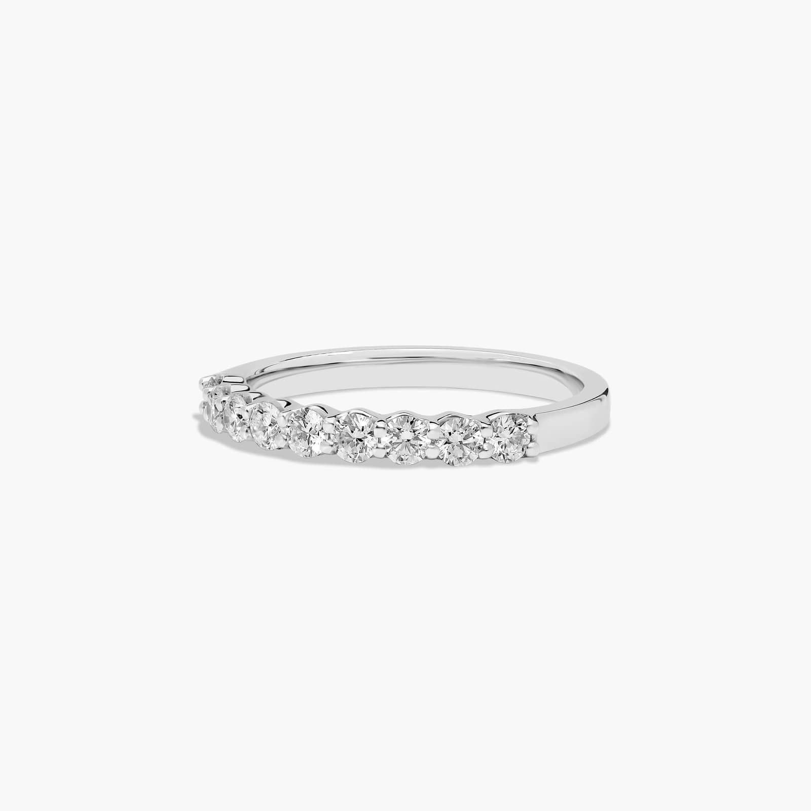 Common Prong Wedding Ring In 14K White Gold (2.00mm)