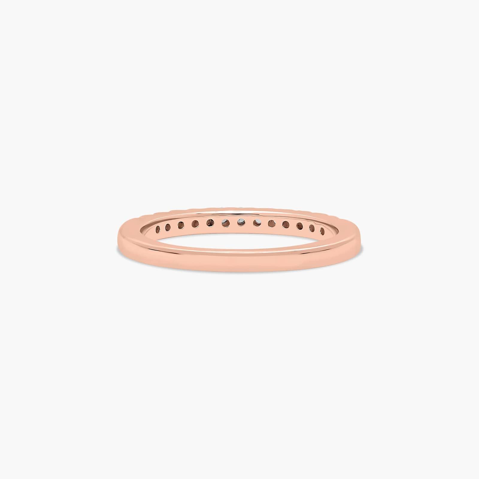 Micro Pavé Diamond Wedding Ring In 14K Rose Gold (2.00mm)