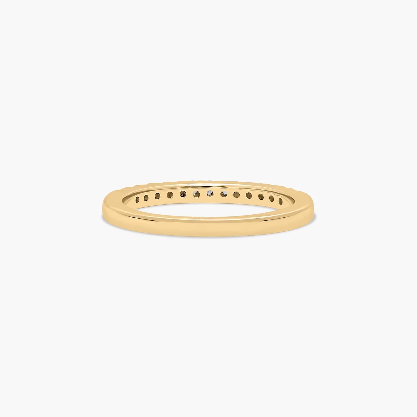 Micro Pavé Diamond Wedding Ring In 14K Yellow Gold (2.00mm)
