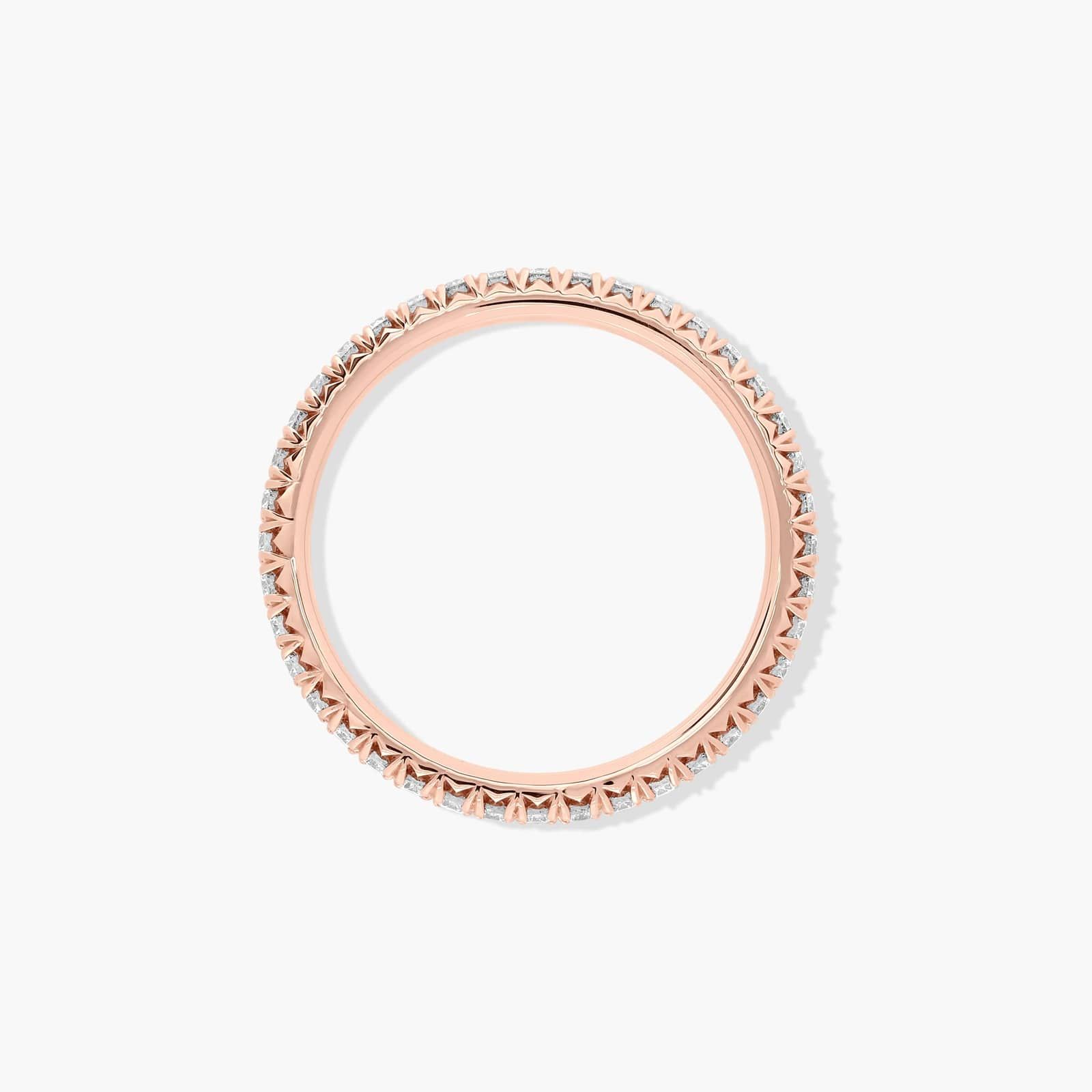 Cushion Outline Eternity Ring With Round Diamonds In 14K Rose Gold (2.00mm)