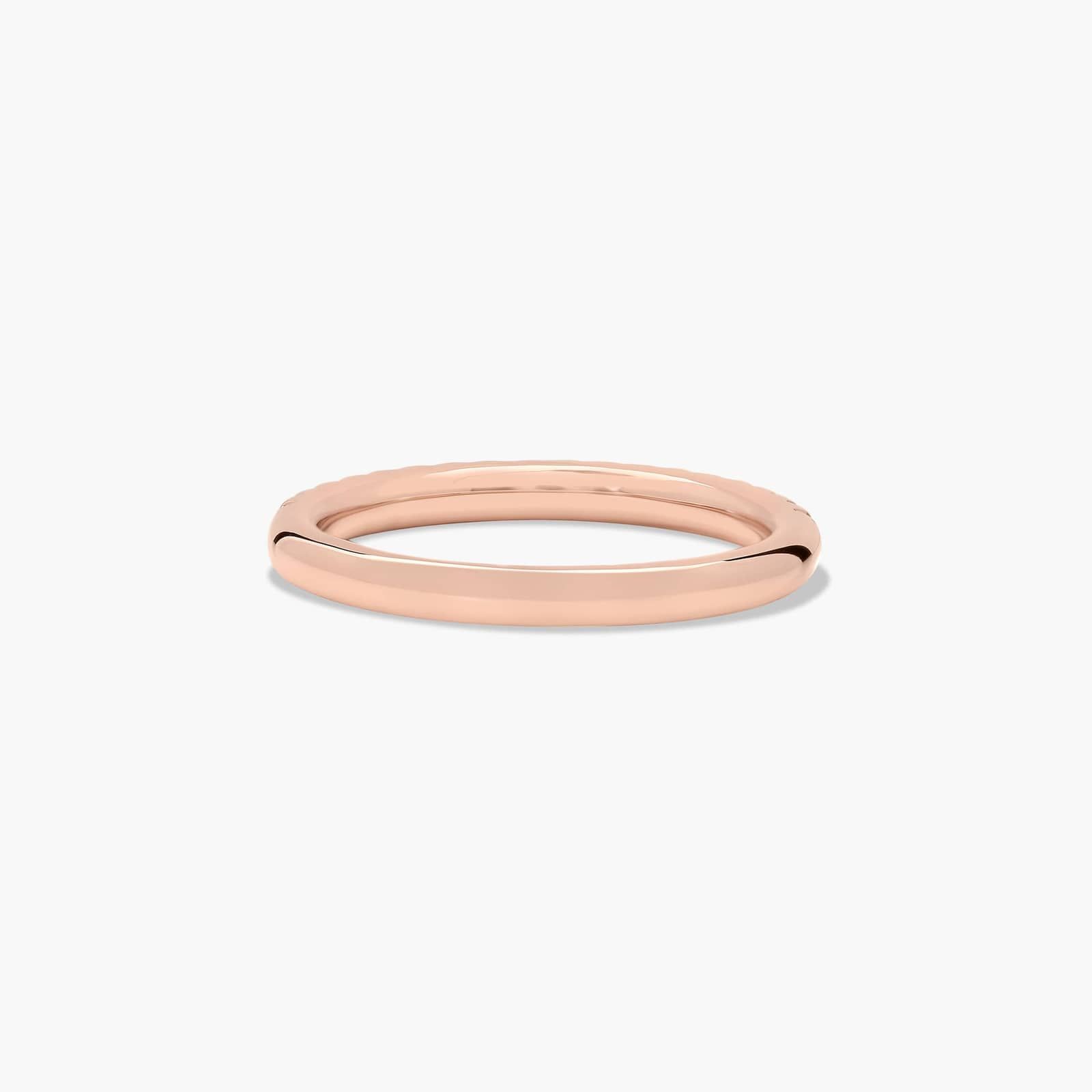 Diamond Wedding Ring In 14K Rose Gold (2.00mm)