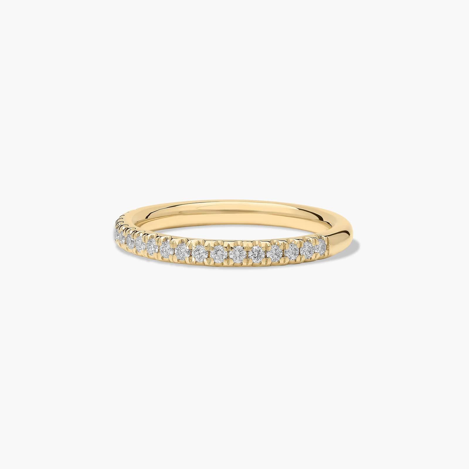 Diamond Wedding Ring In 18K Yellow Gold (2.00mm)