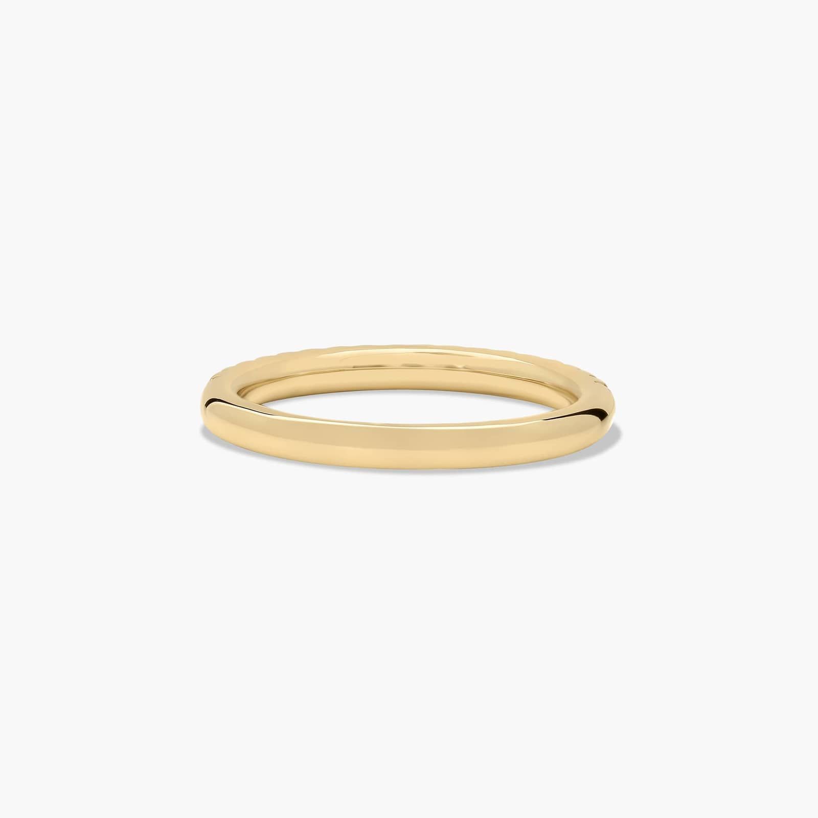 Diamond Wedding Ring In 18K Yellow Gold (2.00mm)