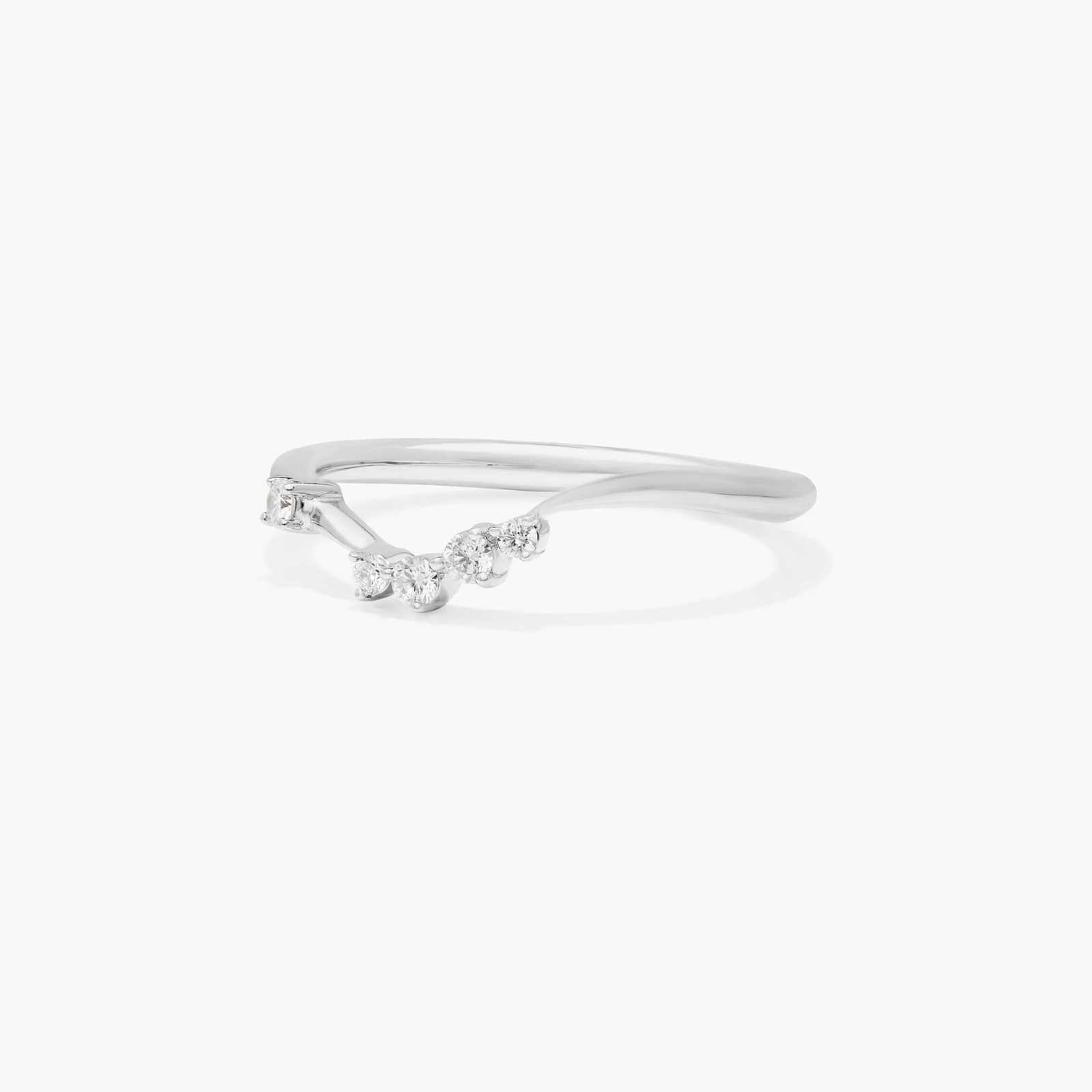Scattered Blooms Diamond Wedding Ring In Platinum (2.00mm)
