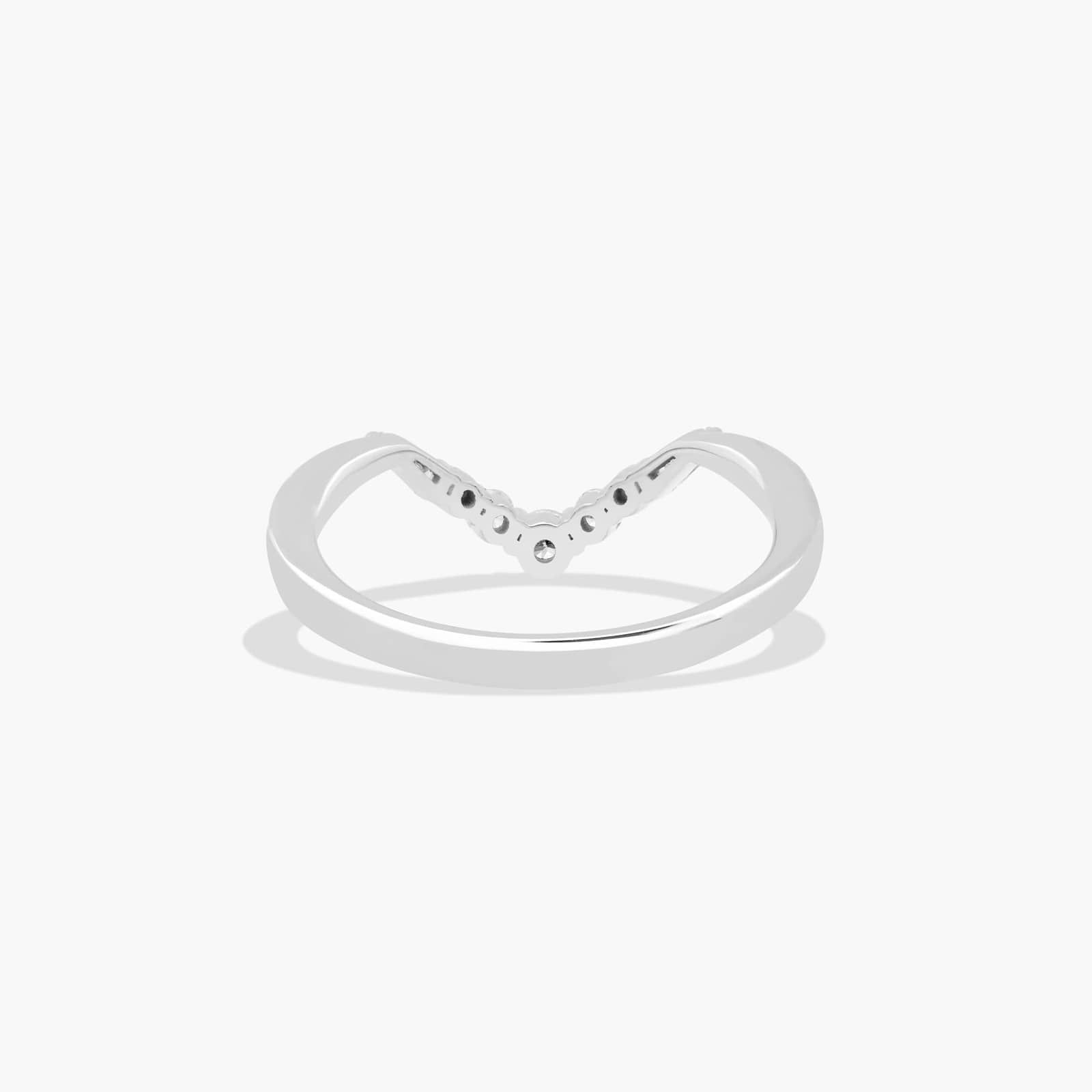 Vintage Glamour Frame Diamond Wedding Ring In 14K White Gold (2.00mm)