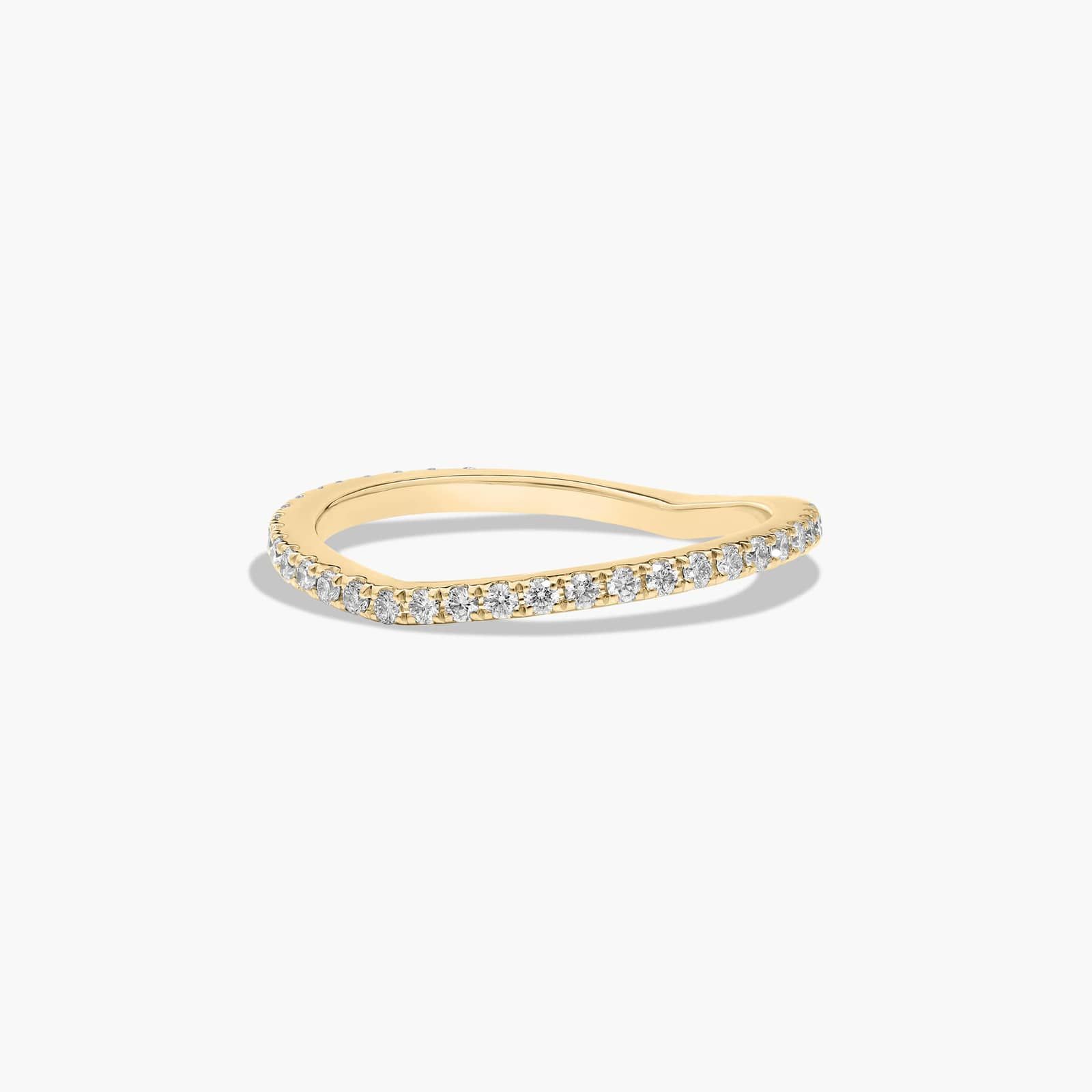 Crest Diamond Wedding Ring In 14K Yellow Gold (1.50mm)