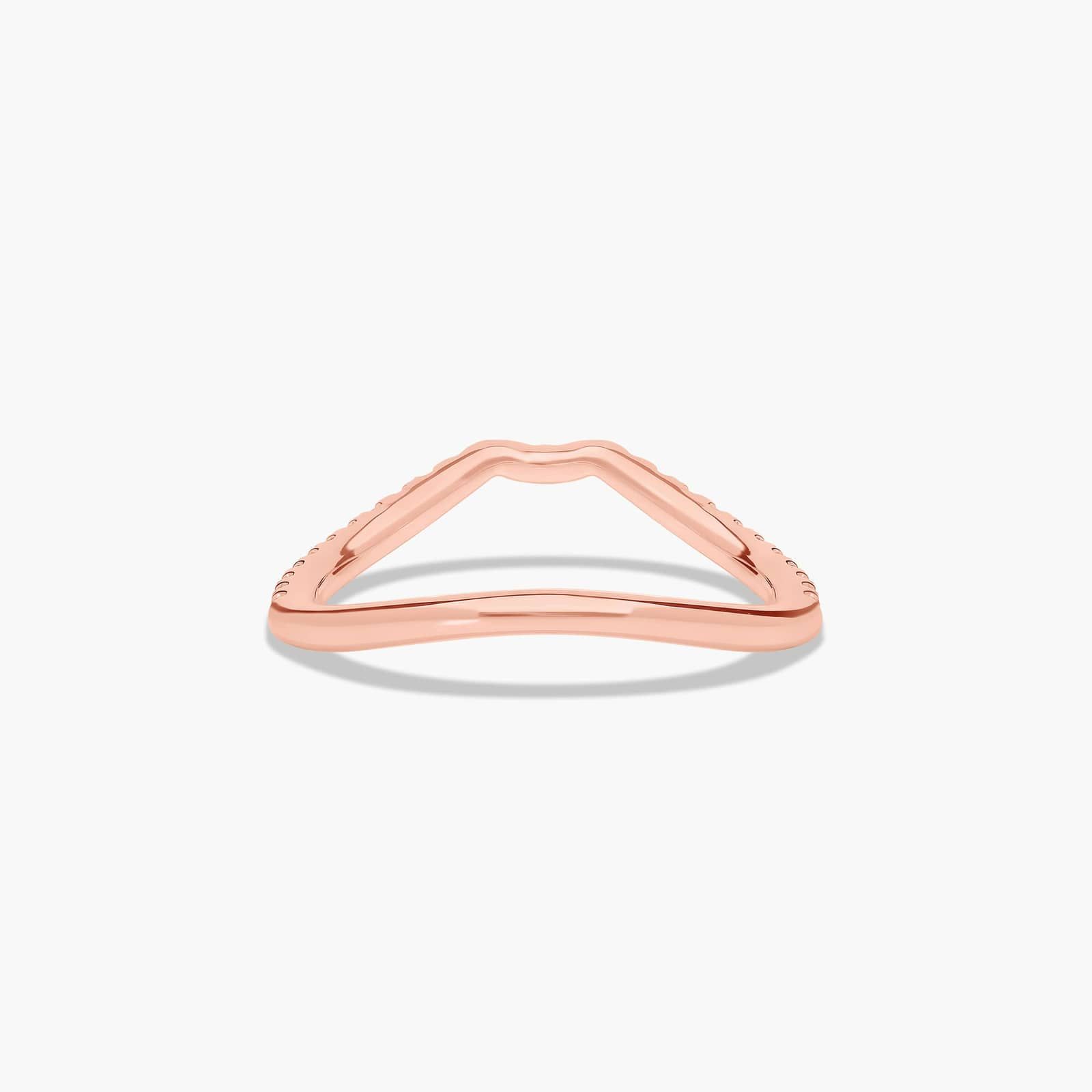 Cascade Diamond Wedding Ring In 14K Rose Gold (1.50mm)