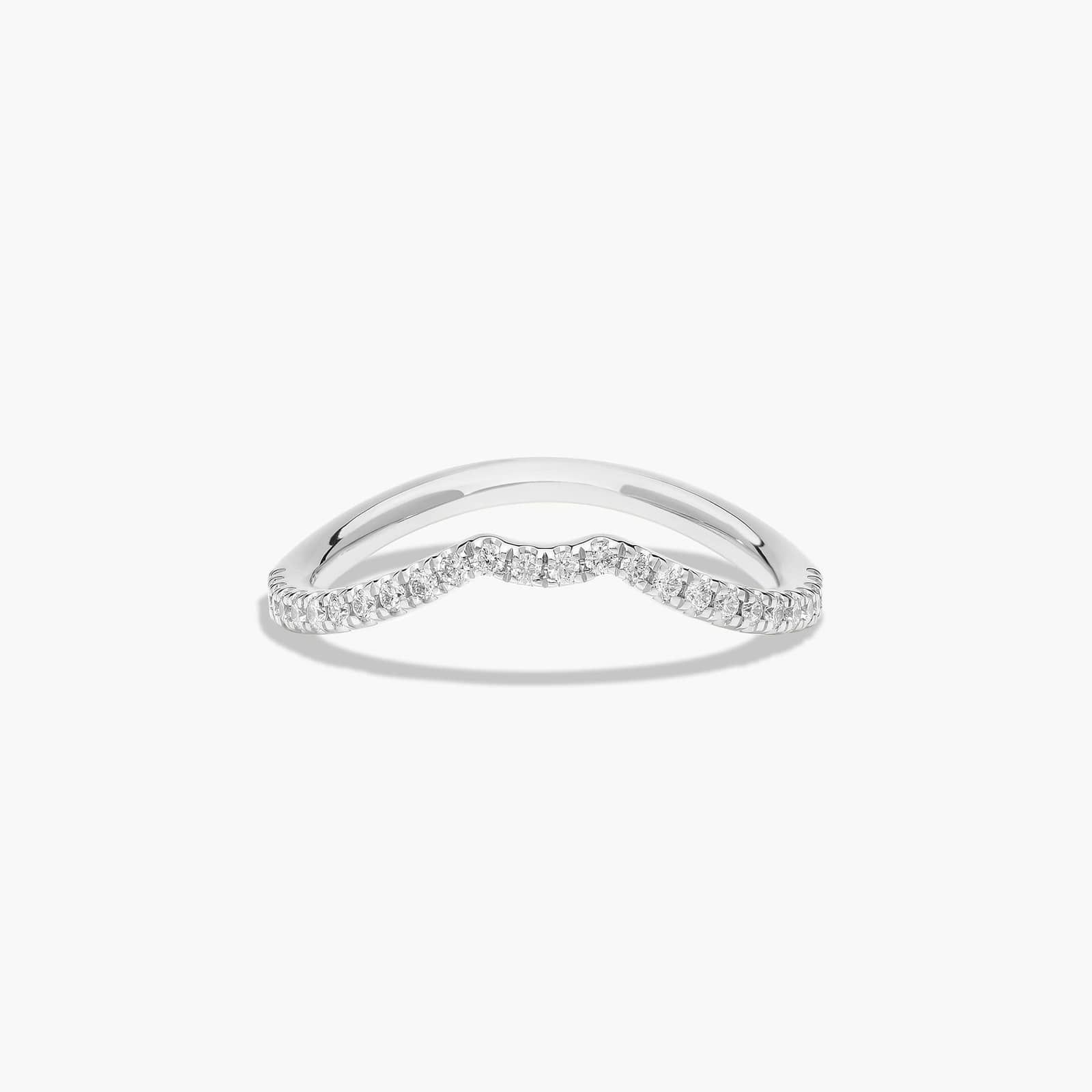 Cascade Diamond Wedding Ring In Platinum (1.50mm)