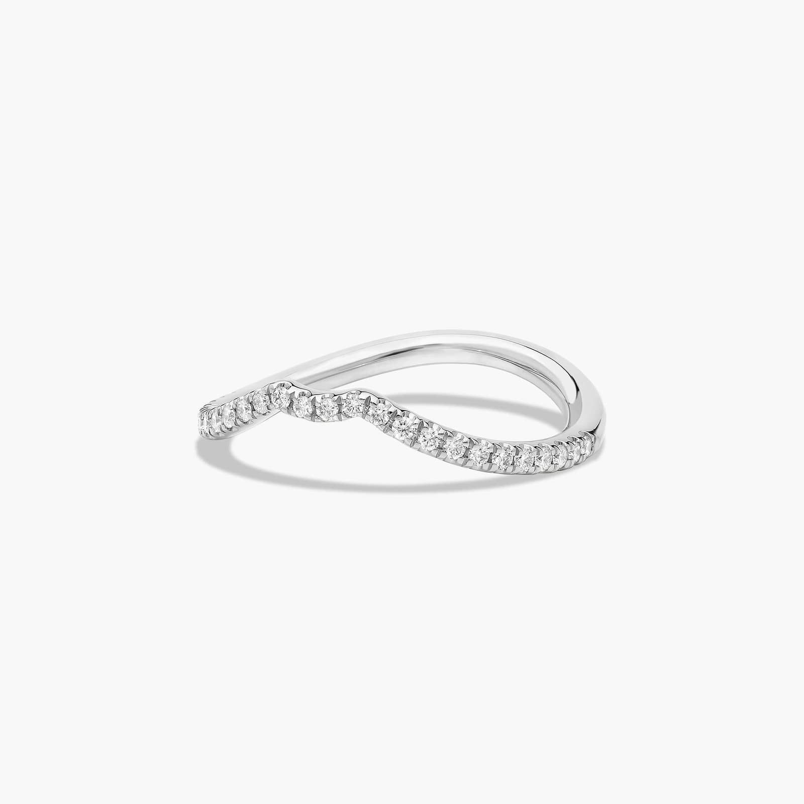 Cascade Diamond Wedding Ring In Platinum (1.50mm)
