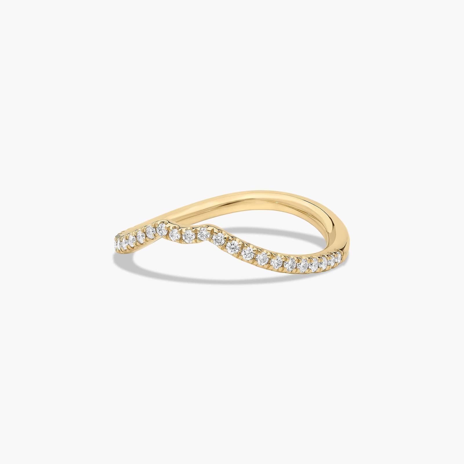 Cascade Diamond Wedding Ring In 14K Yellow Gold (1.50mm)