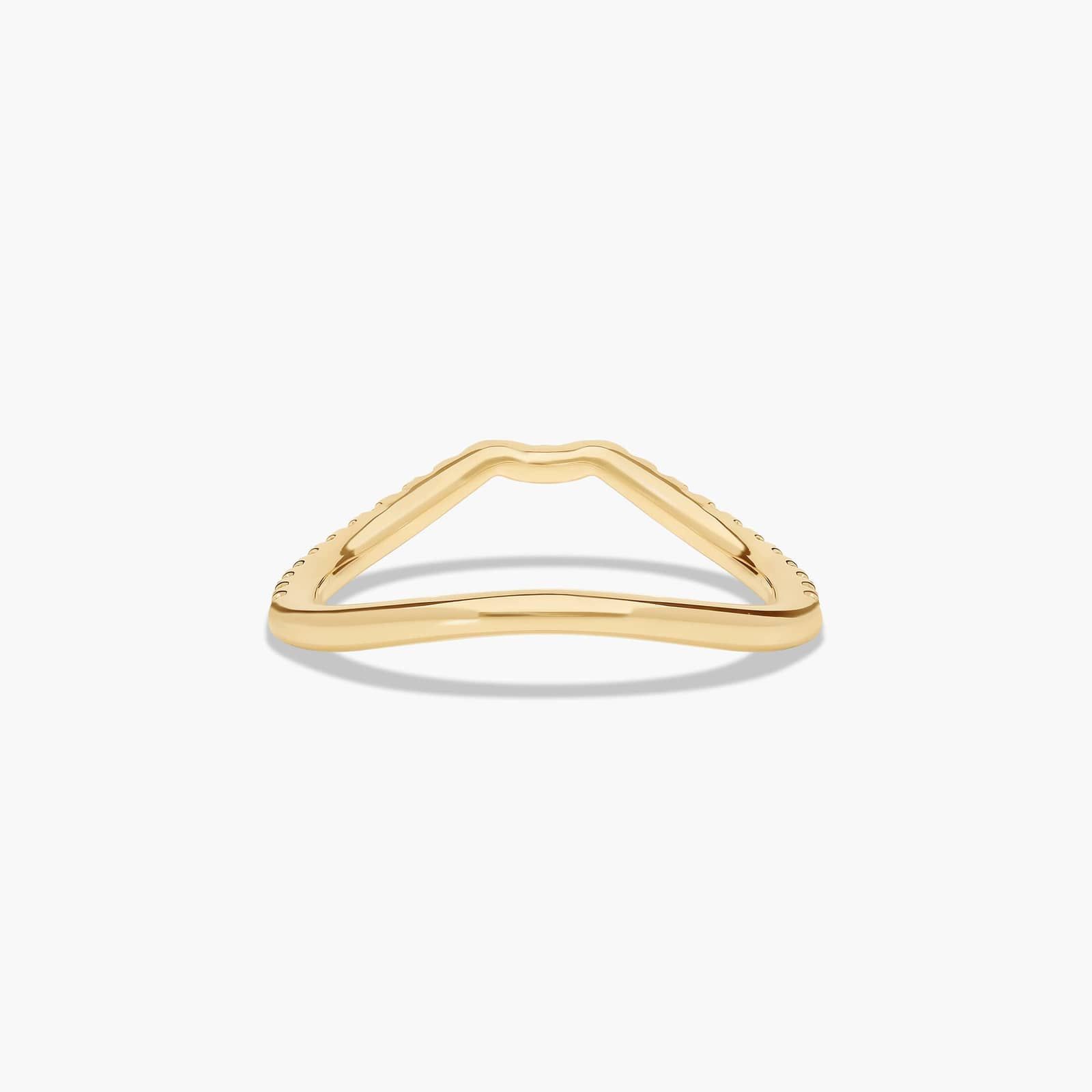 Cascade Diamond Wedding Ring In 14K Yellow Gold (1.50mm)