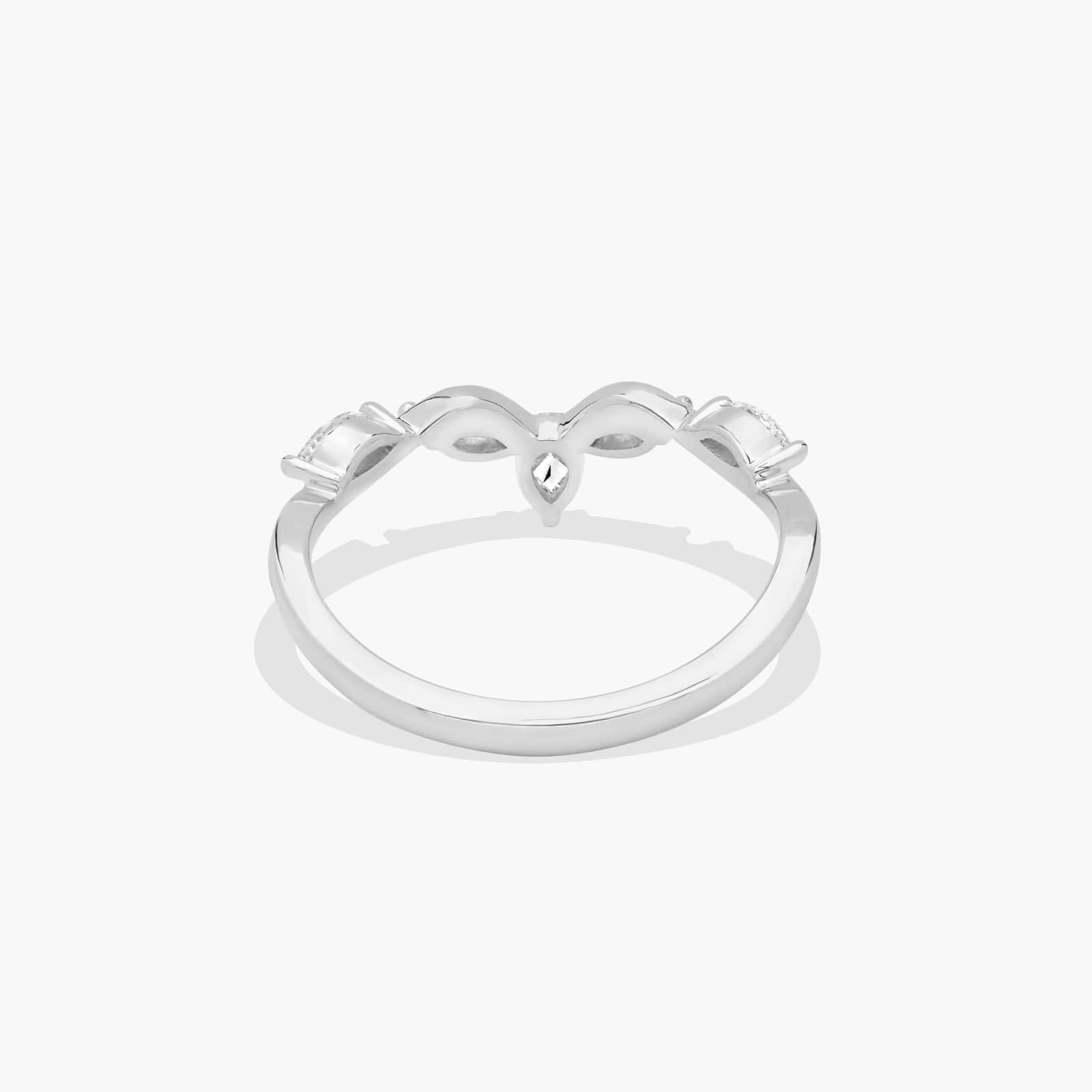 Floral Vine Diamond Wedding Ring In Platinum (1.50mm)