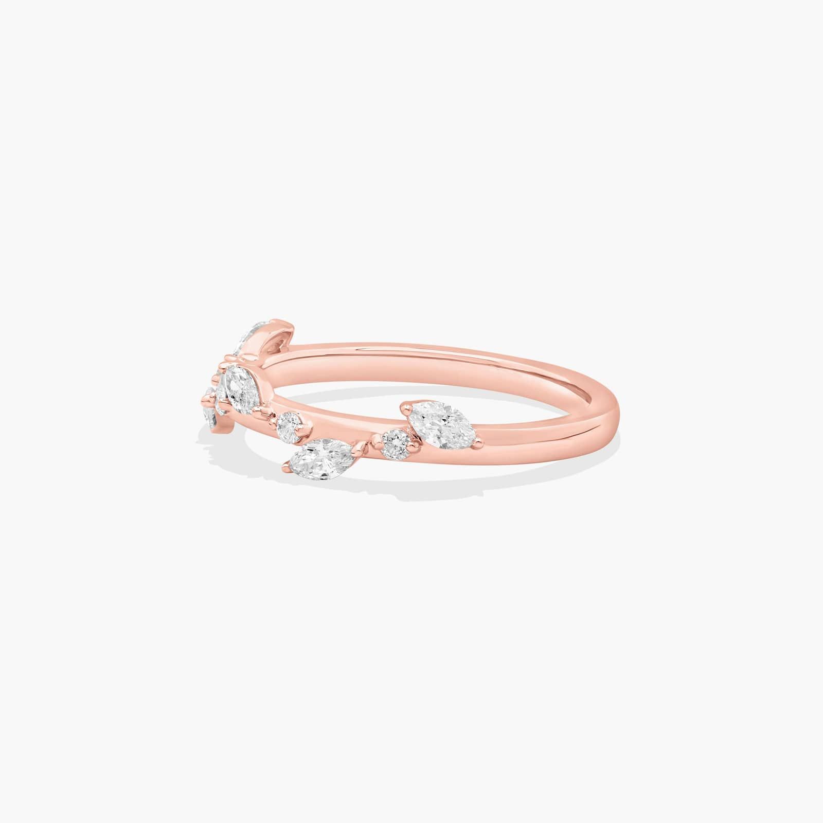 Whisper Diamond Wedding Ring In 14K Rose Gold (2.00mm)