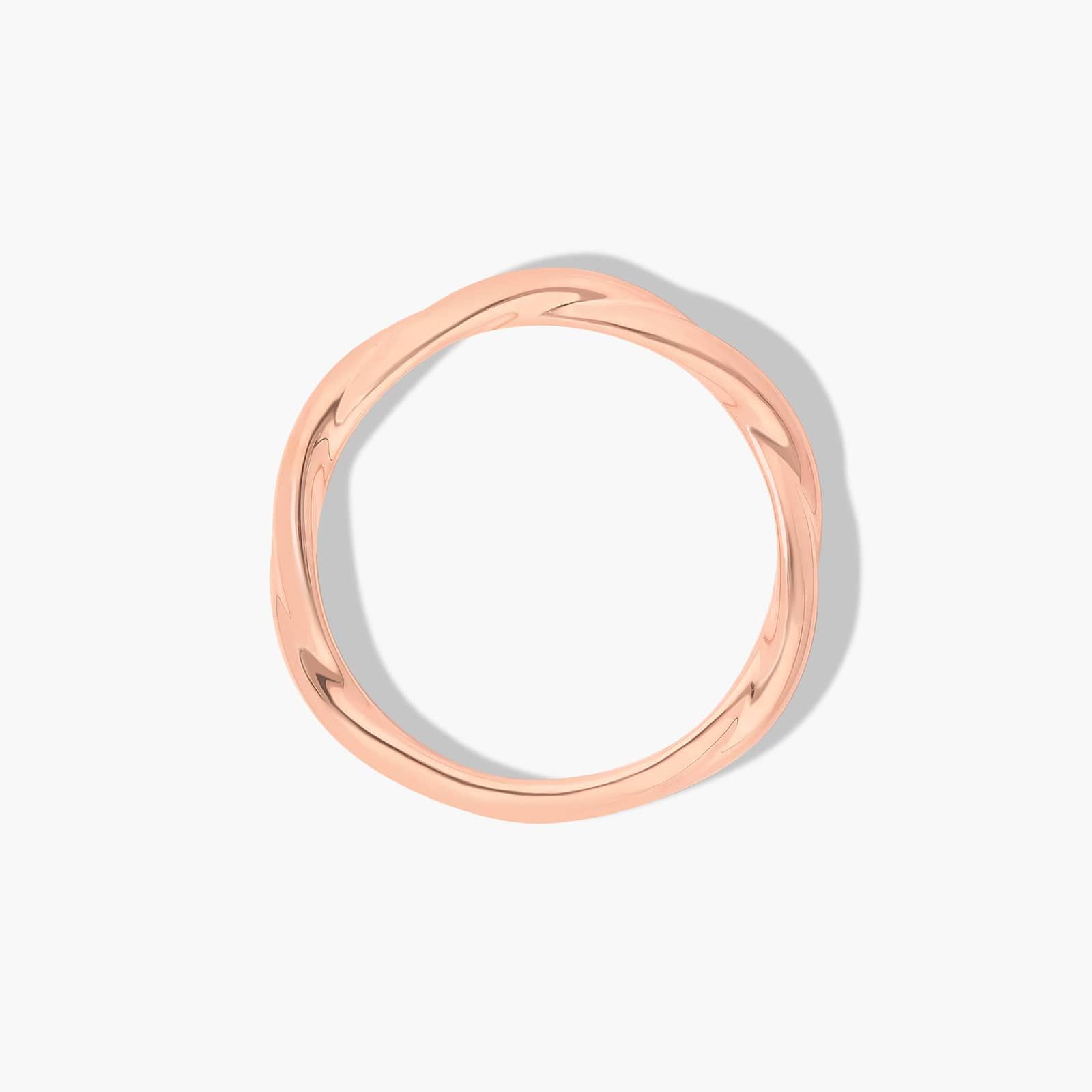 Rope Wedding Ring In 14K Rose Gold (2.00mm)
