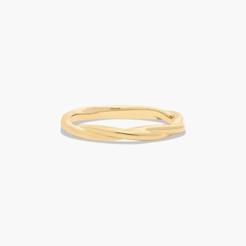 Rope Wedding Ring In 14K Yellow Gold (2.00mm)
