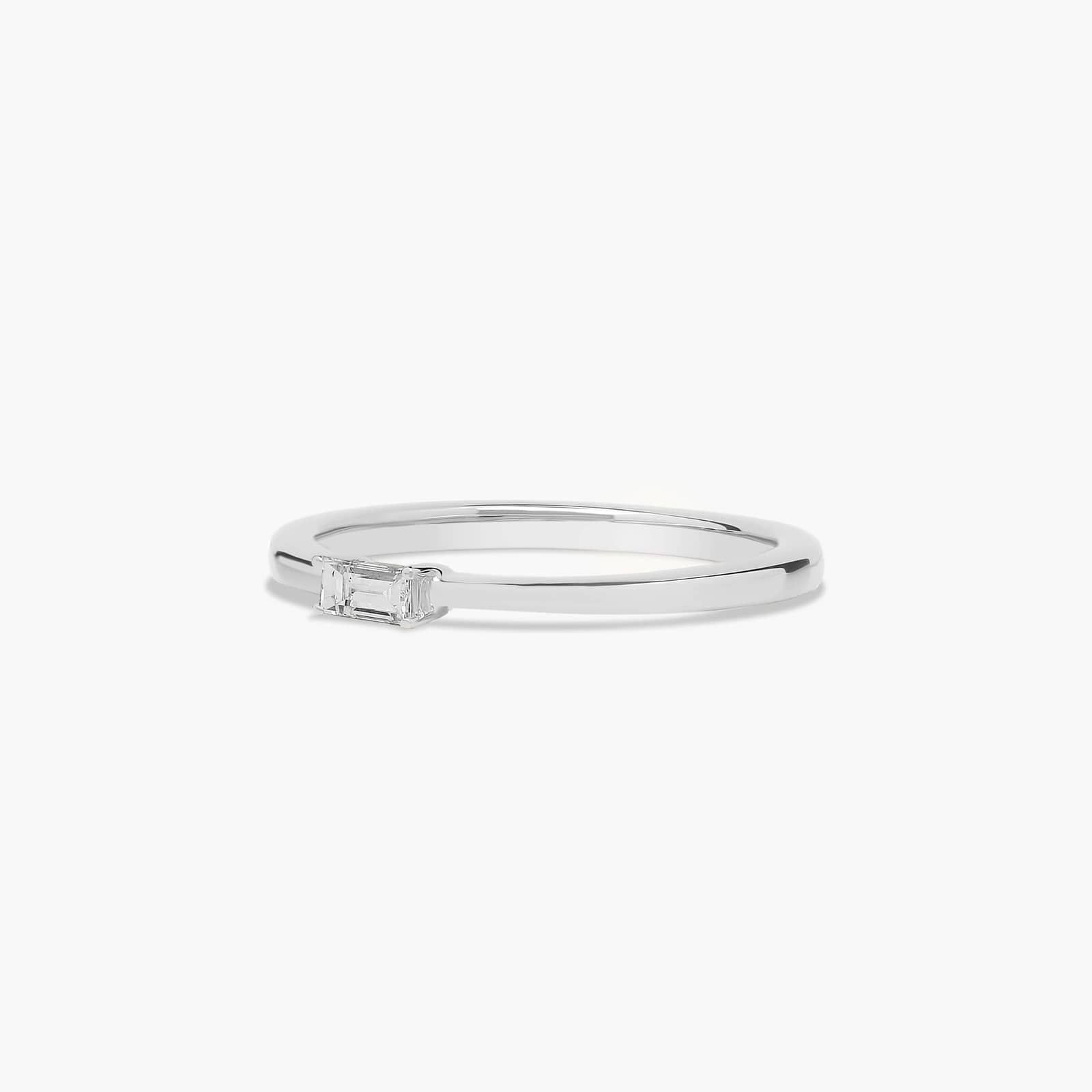 Simplistic Diamond Wedding Ring In 14K White Gold (1.50mm)