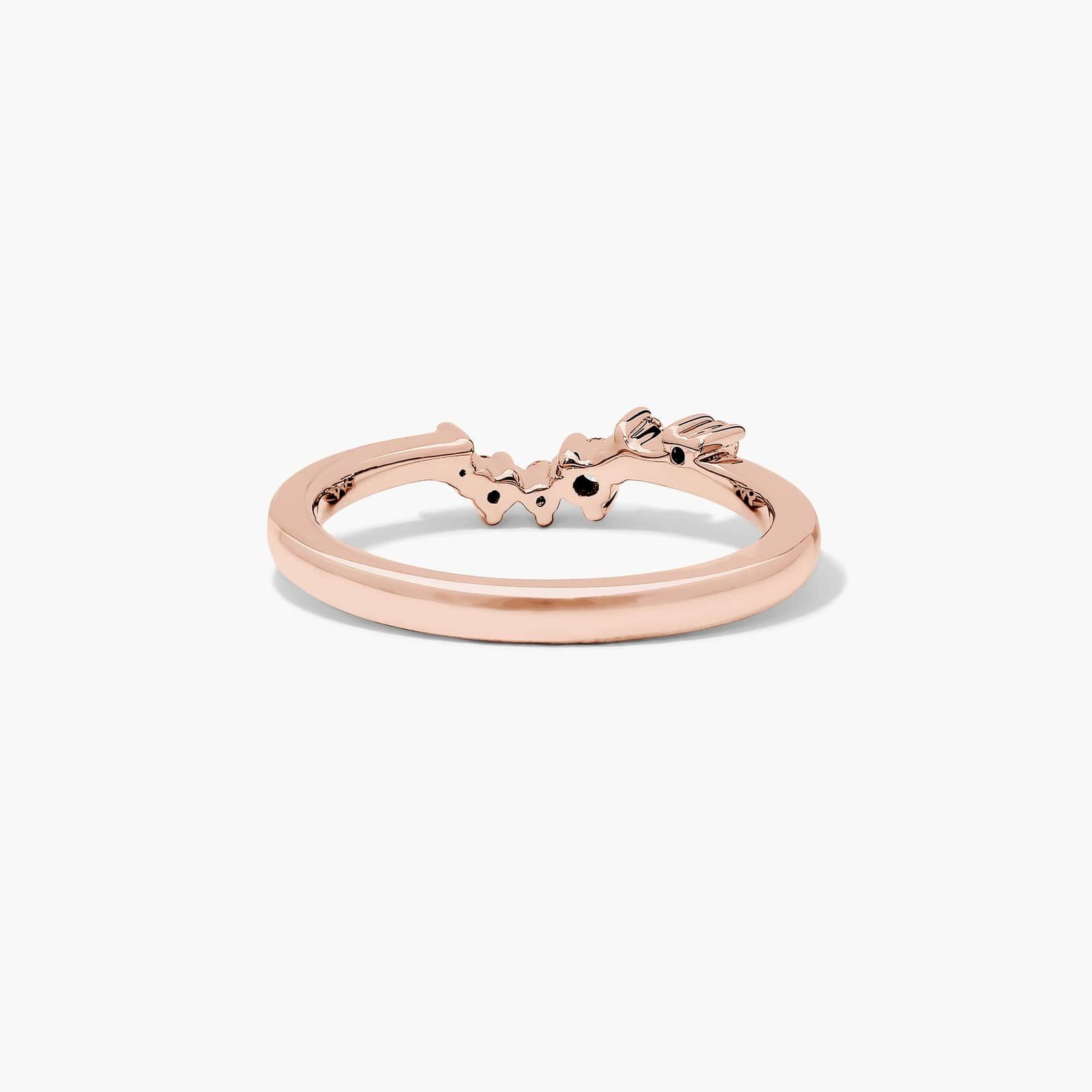 Constellation Diamond Wedding Ring In 14K Rose Gold (2.00mm)