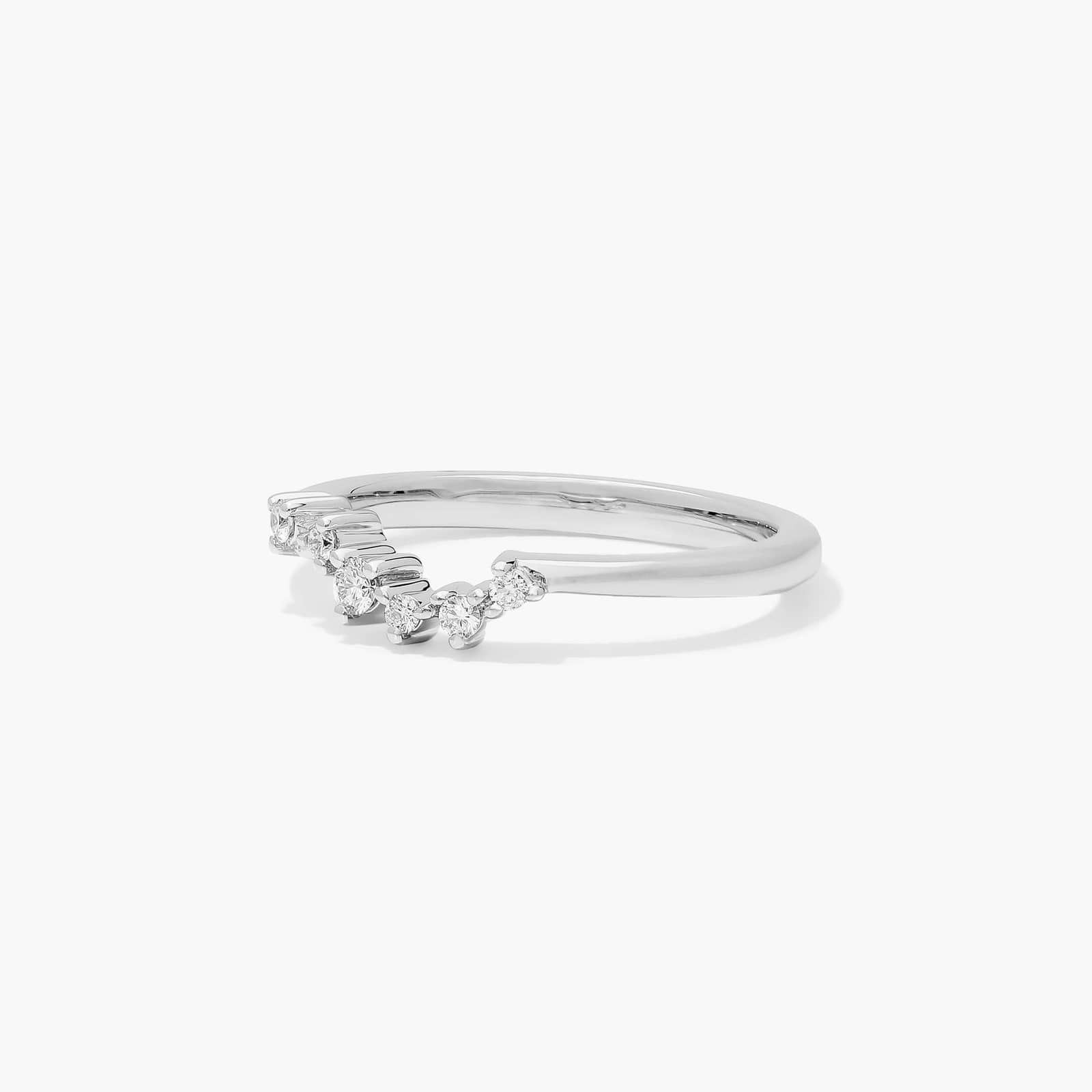Constellation Diamond Wedding Ring In 18K White Gold (2.00mm)