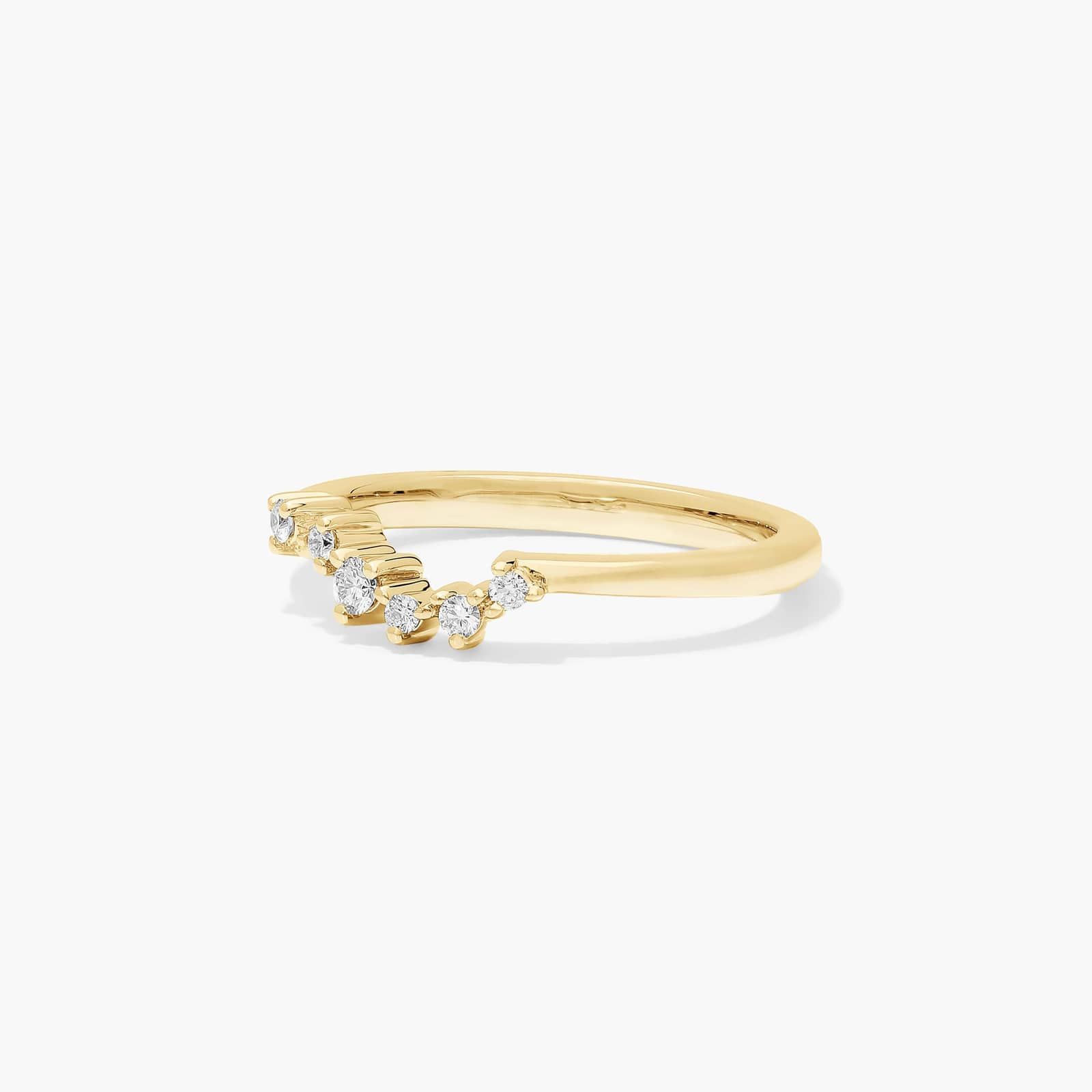 Constellation Diamond Wedding Ring In 18K Yellow Gold (2.00mm)