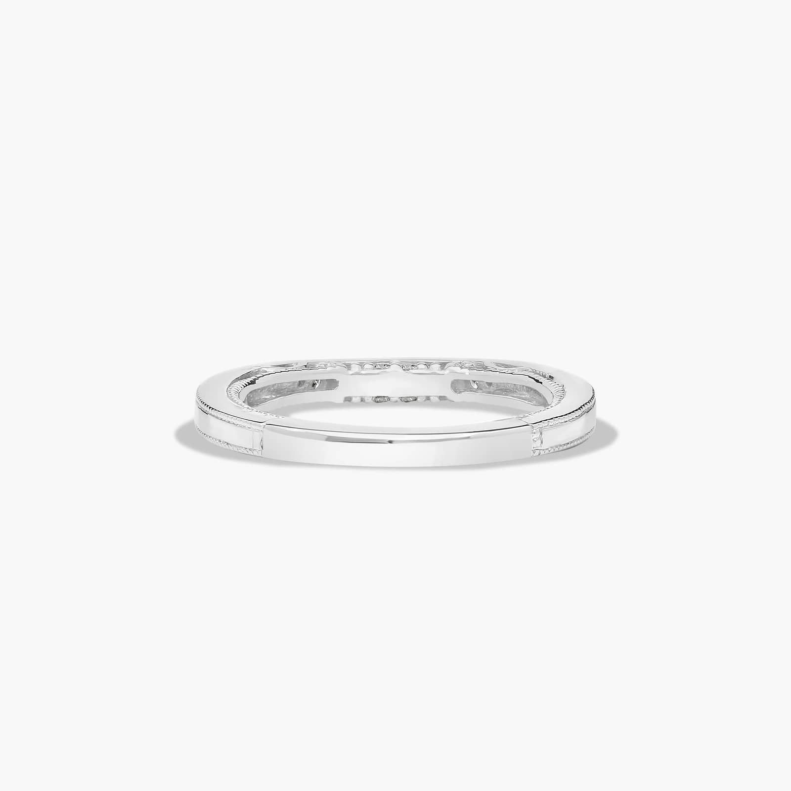 Paisley Surprise Wedding Ring In 14K White Gold (1.50mm)