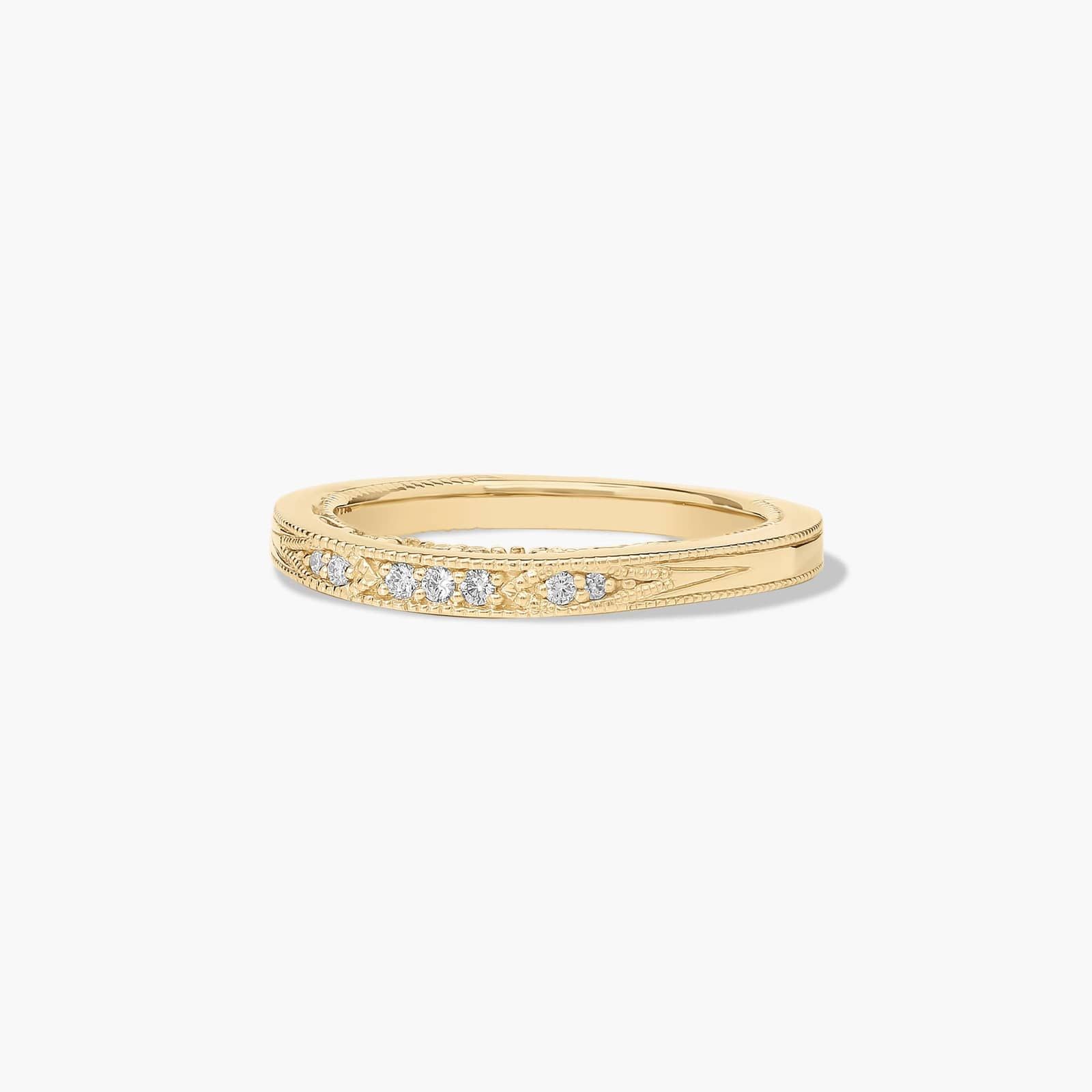Paisley Surprise Wedding Ring In 14K Yellow Gold (1.50mm)